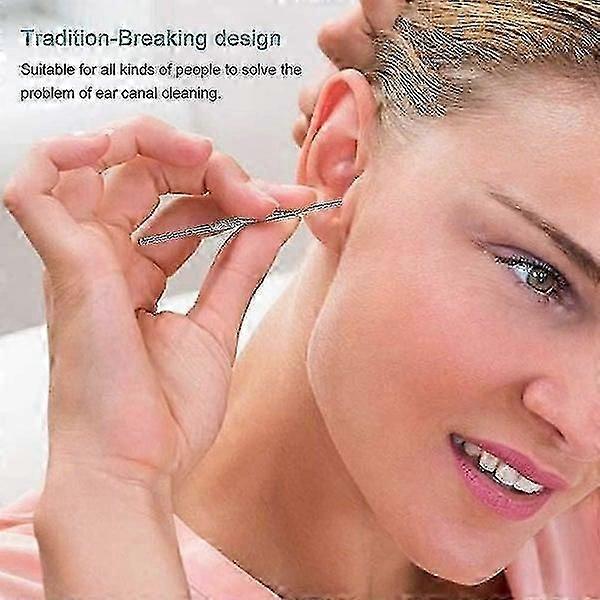 6-Piece Stainless Steel Spring Ear Wax Cleaner Tool Set