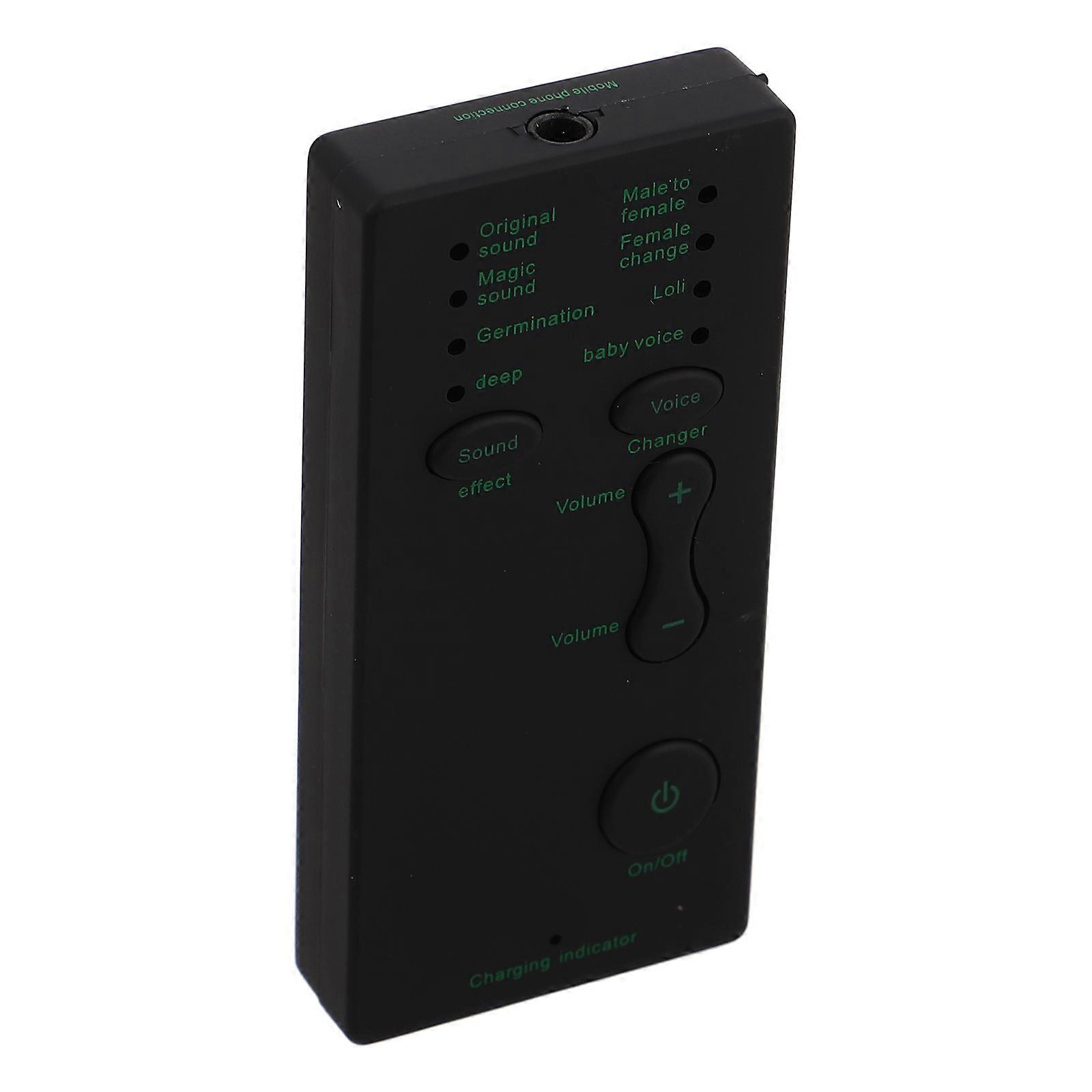 Lightweight Portable Voice Changer with Sound Card for Live Streaming, Recording, and Voice Disguise – Compatible with Phones and Computers