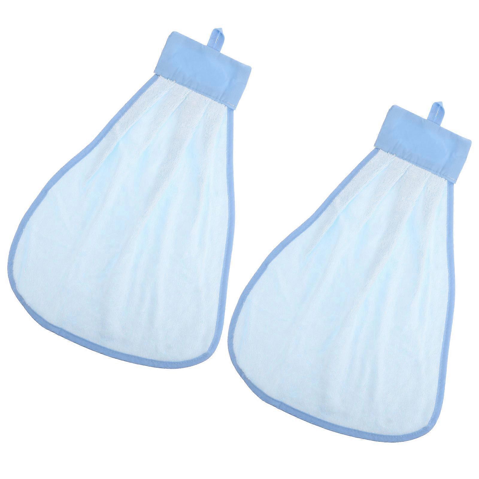 2Pcs Soft Hand Towels Designed For Kitchen And Bathroom Use With Excellent Water Absorption And Quick Drying Features