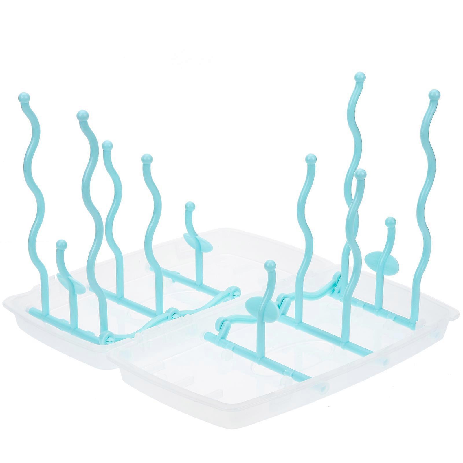 Baby Bottle Accessory Drying Rack Vertical Design 1 Set Home Use Multi Plastic Functionality