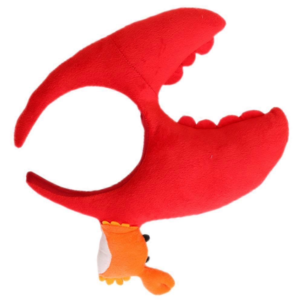 Cute Headband Decoration Crab Headband Red Suitable For Christmas Parties 1Pack