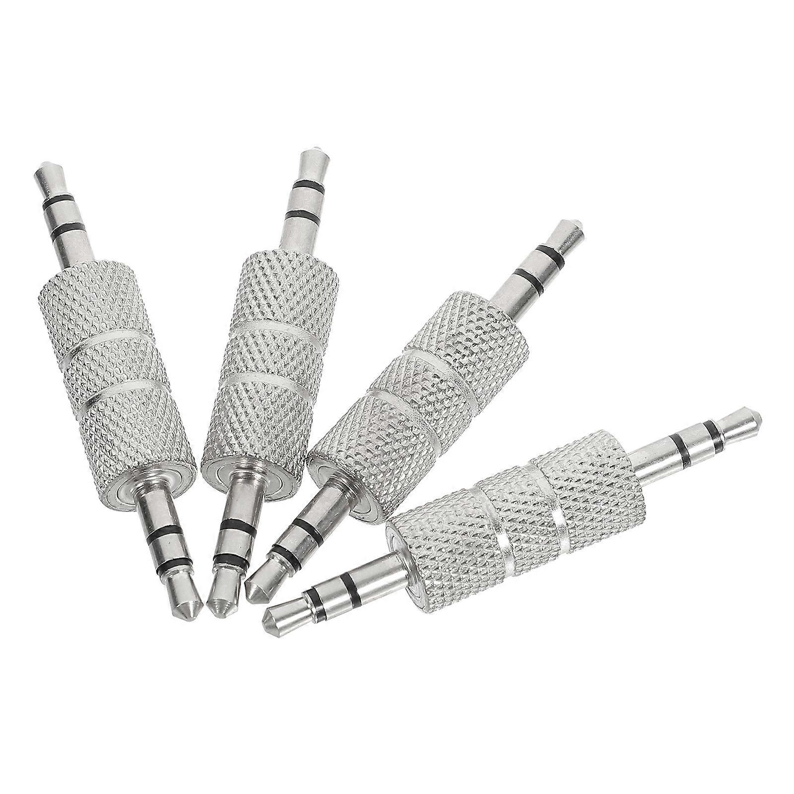 Male to Male Audio Adapter – Lightweight Mic Extender Connector for Headsets, TVs, Laptops – Portable & Easy to Install – 4PCS Pack