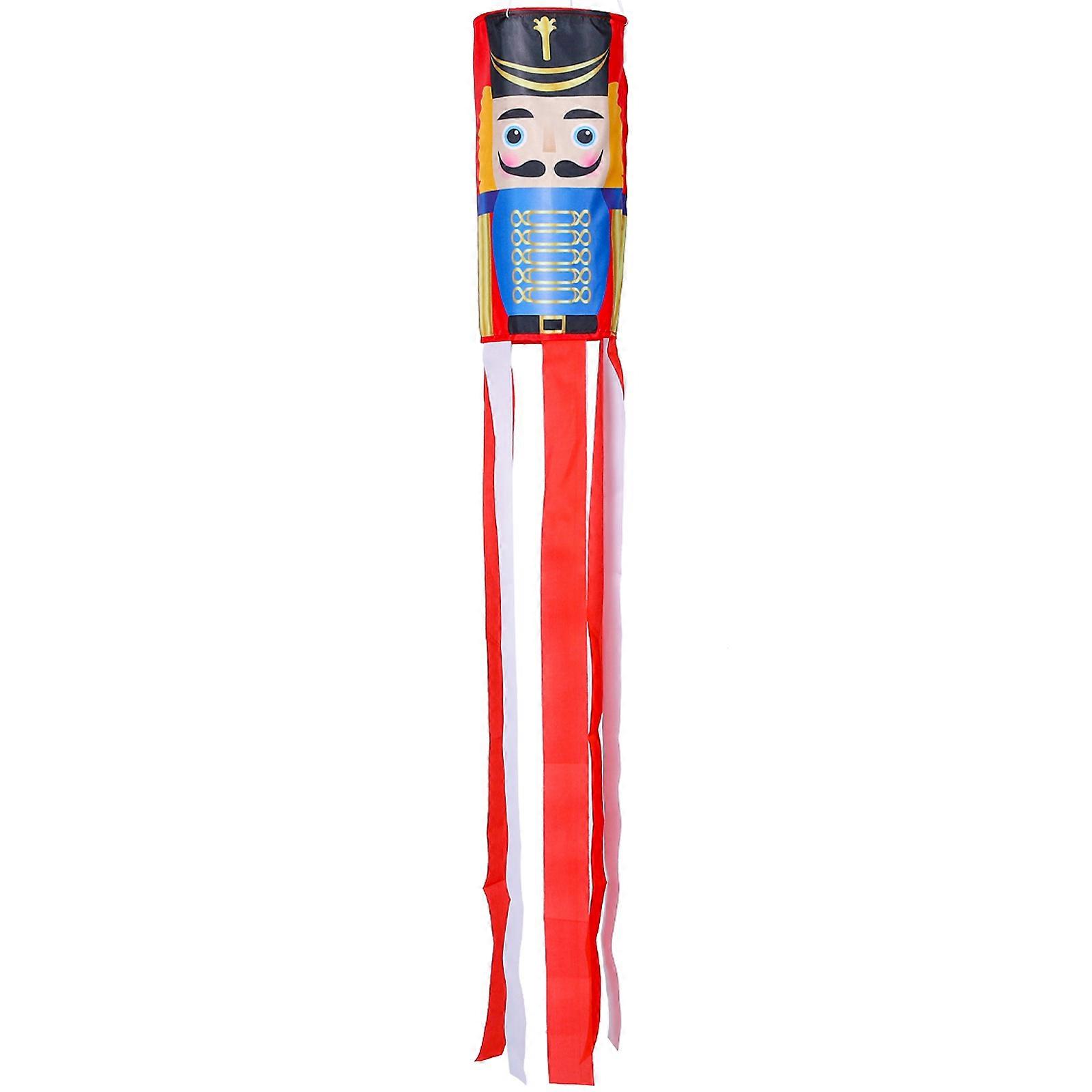 Windsock Flags Nutcracker Theme Outdoor Hanging Flag For Windows And Walls With 39.4×5.1×5.1in Size 1Pack
