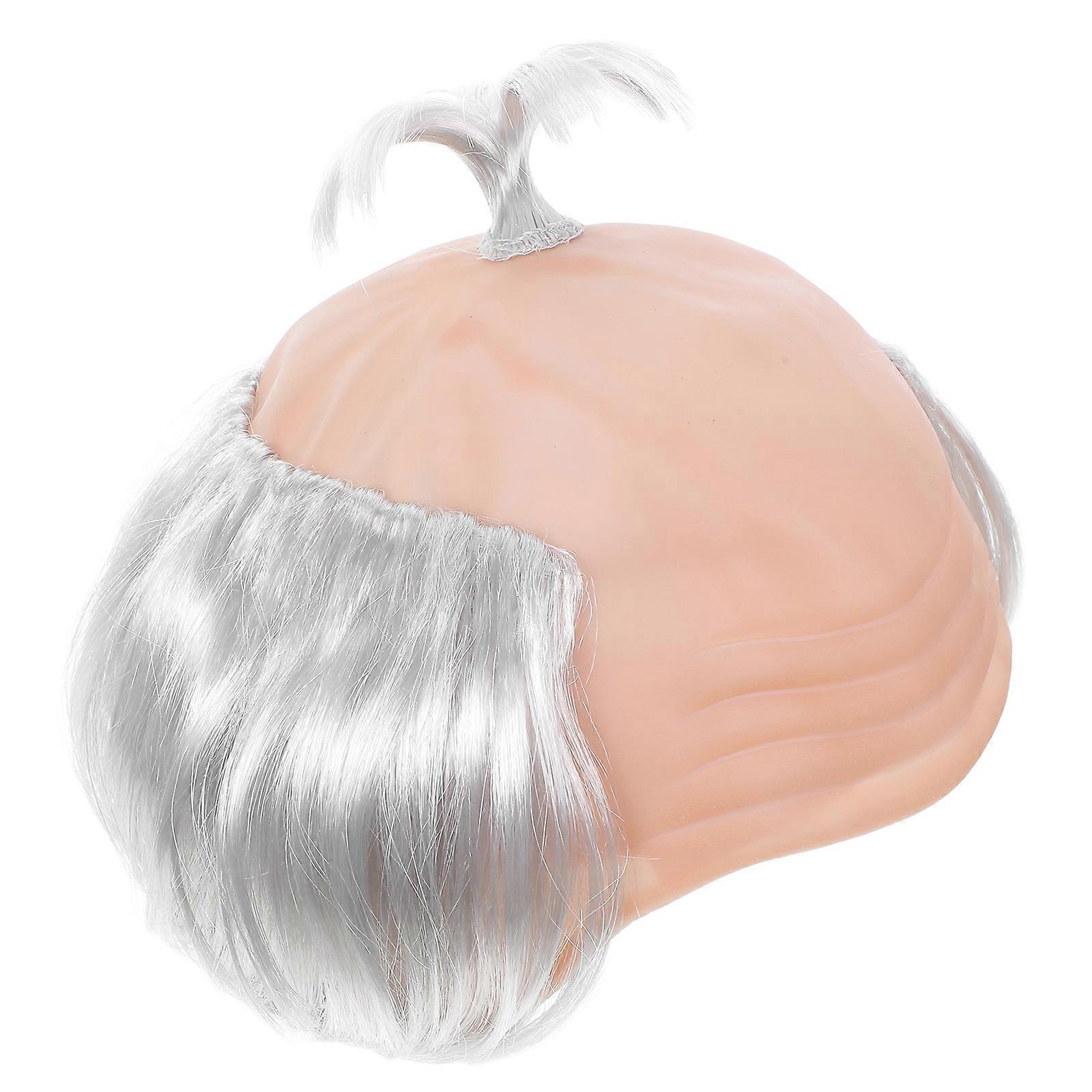 Funny Realistic Bald Wig Cap for Cosplay – Easy to Wear Reusable Headpiece for Halloween Parties, Comedic Acts and Costume Events
