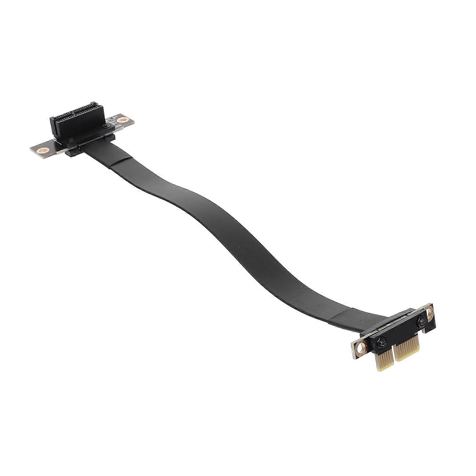 Pci-E Riser Adapter 20Cm For Hardware Installation And Computer Building In Black Providing Stable Operation 1Pack