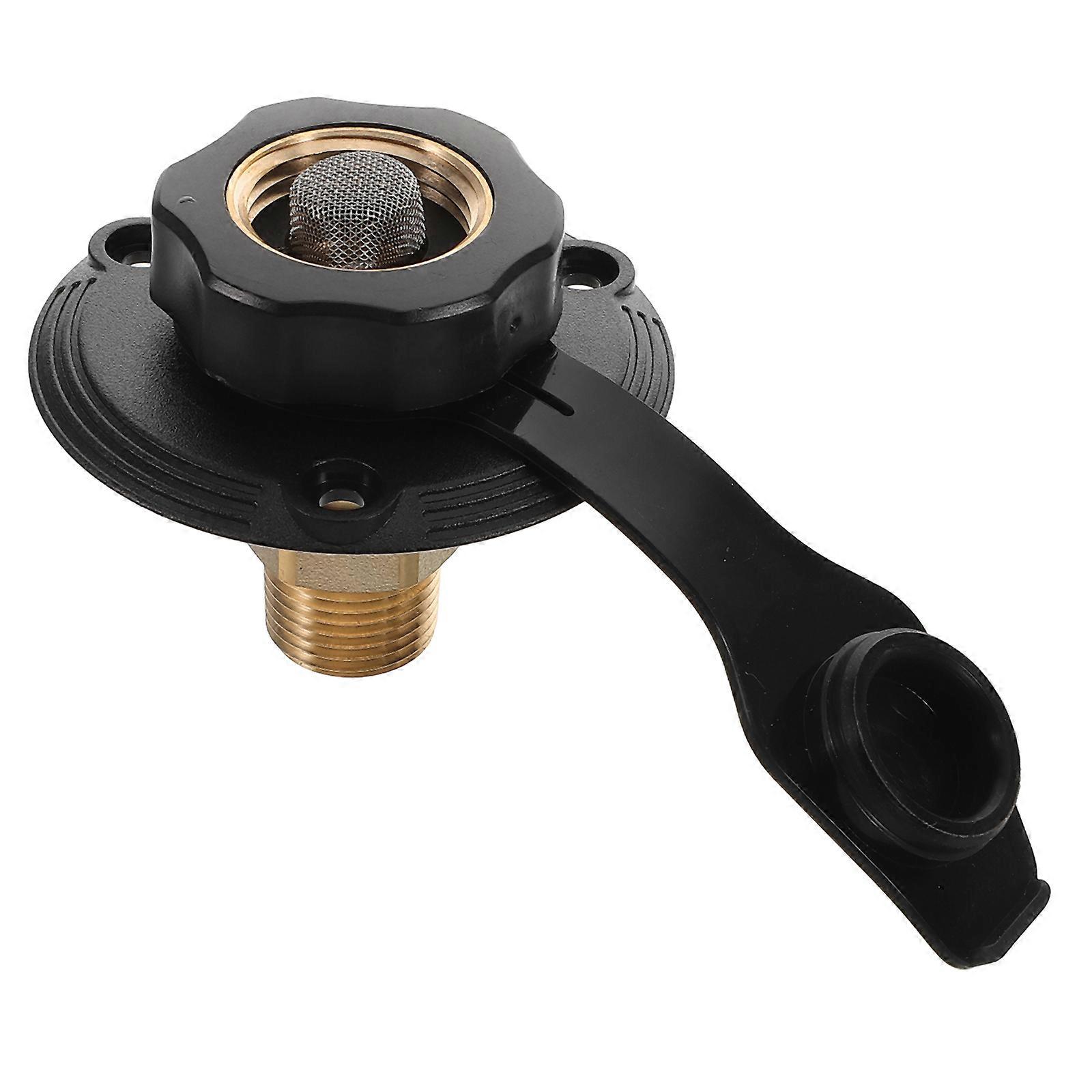 WORGEOUS Durable Brass RV Water Fill Inlet with Check Valve for RVs Boats and Campers Prevents Backflow Fresh Water Connection
