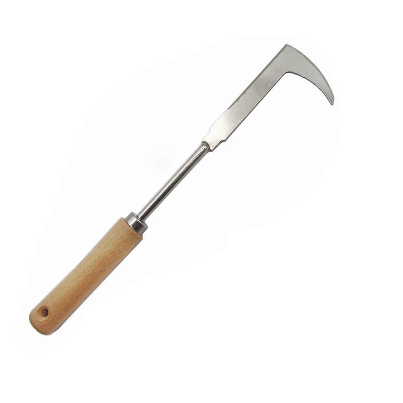 Stainless Steel Weeder, Improved Gardening Hand Weeder, Weed Puller Tool, Root Cutter Rake (C)