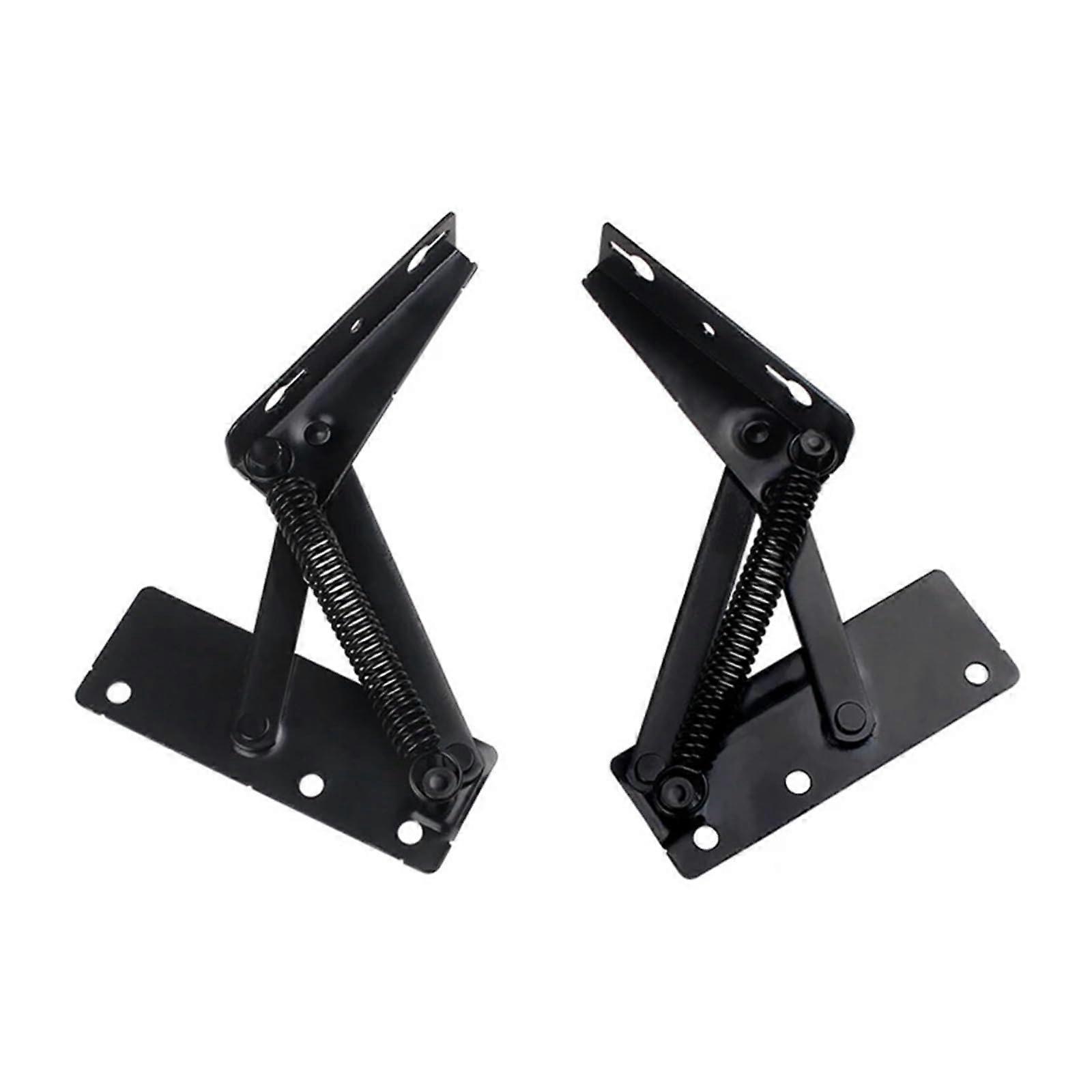 2er-Pack Schlafsofa-Scharniere, Verstellbare Mechanismus, Schwarzes Metall, Multifunktionale Stützfeder, Möbel-Hardware Zubehör