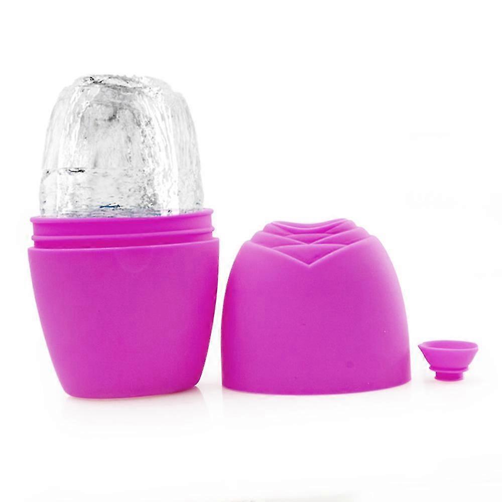 Ice Facial Roller för svullnader, porreducering, rosa