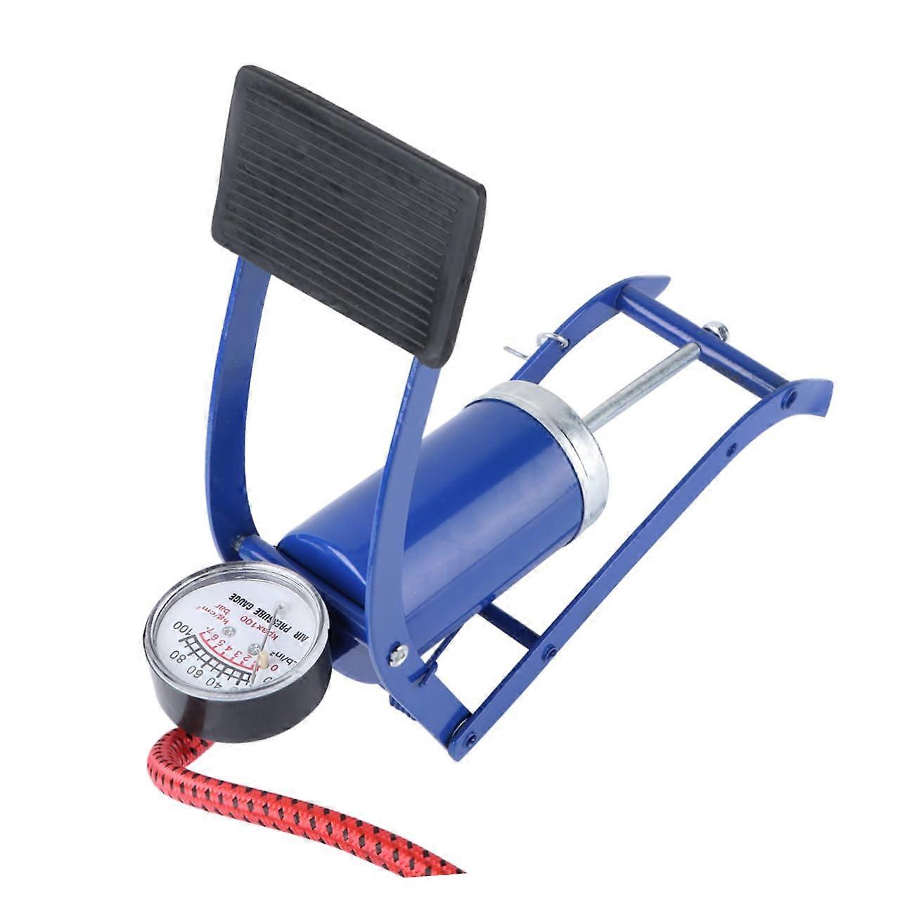 1 Piece  Pressure Foot Pump with Gauge for Tires and Bicycles, Lightweight and Compact Floor Pump for Easy Use On the Go for Valve Types