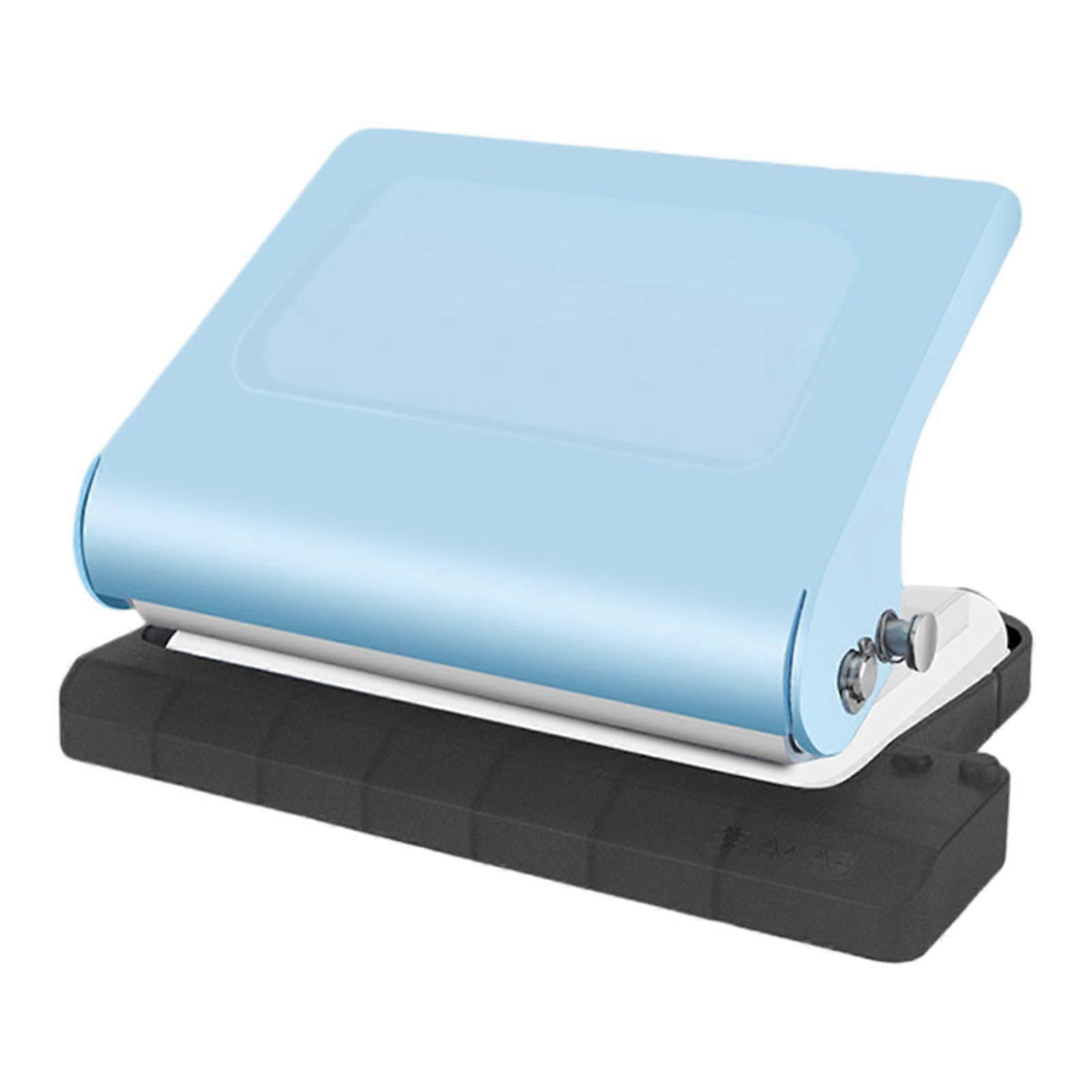 Metal Paper Punch, 10-Hole Manual Binder System - Durable Paper Binder Hole Punch for Students and Office Use