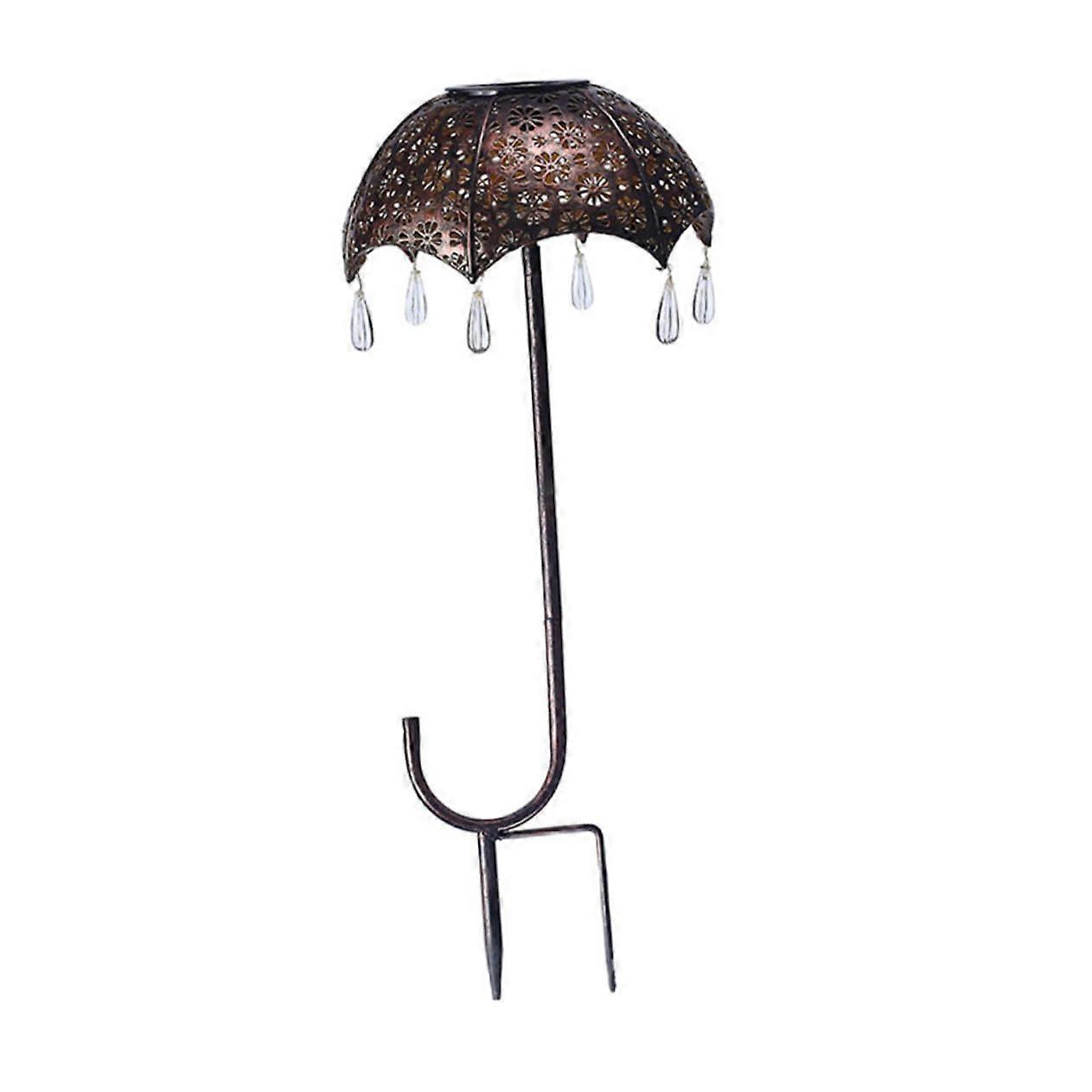 Solar Gartenleuchte LED - Wetterfeste Solarlampe im Regenschirm Design für Garten und Patio, Energieeffiziente Außenbeleuchtung