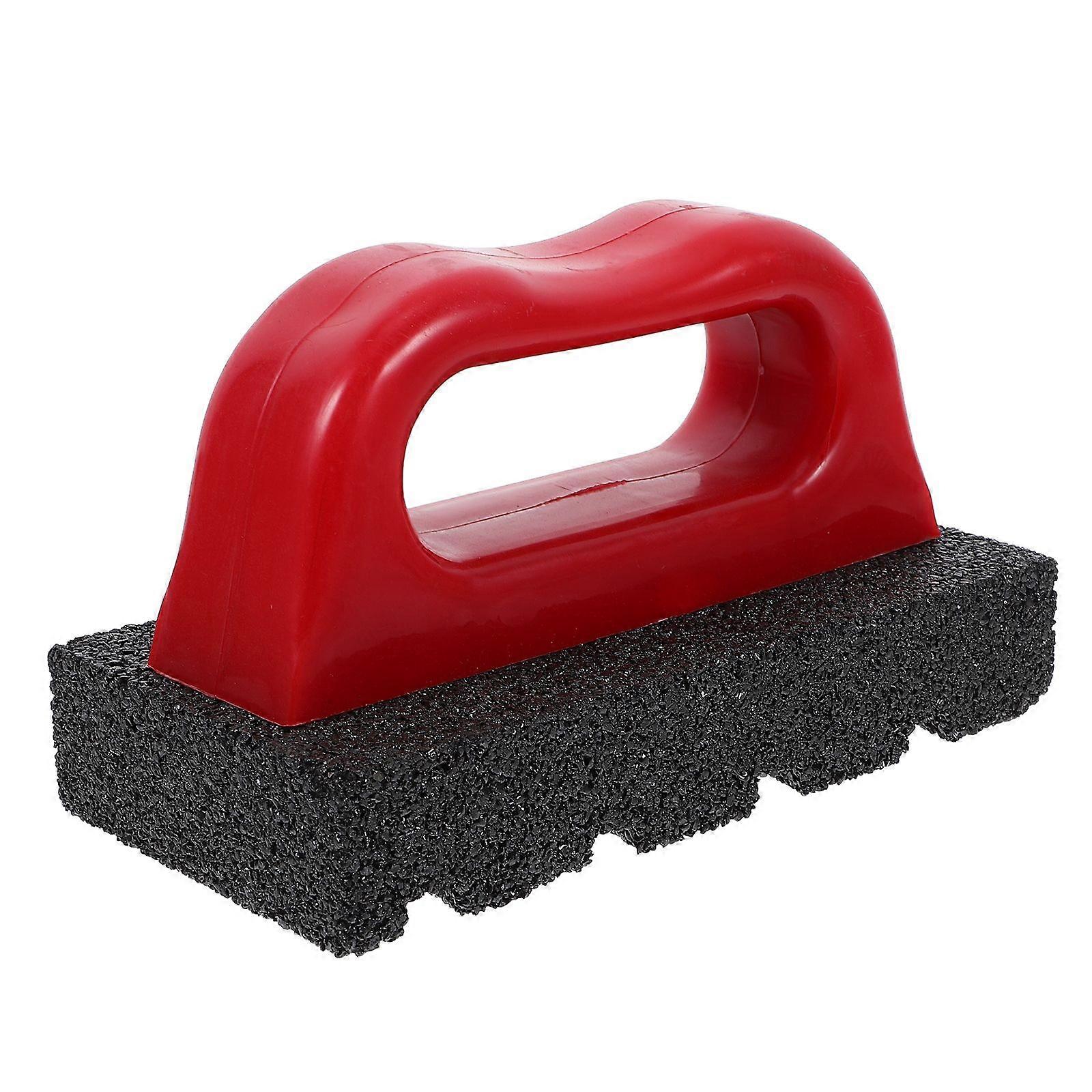 Rub Brick Tool With Handle Concrete Sanding Block Rub Brick Tool For Cement Smoothing Brick Stain Removal Construction Home Renovation Projects