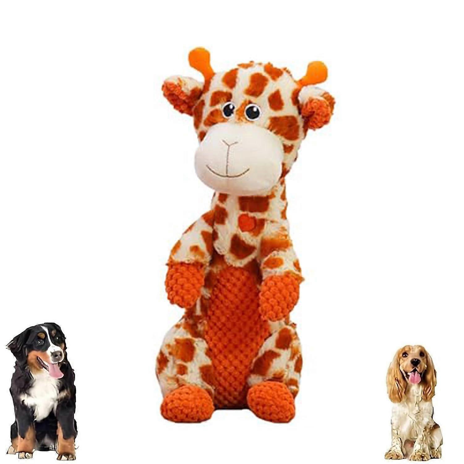 Durachew Dog Toy Invincible Chewanimals Giraffe Indestructible Dog Toy For Aggressive Chewers Durable Rubber