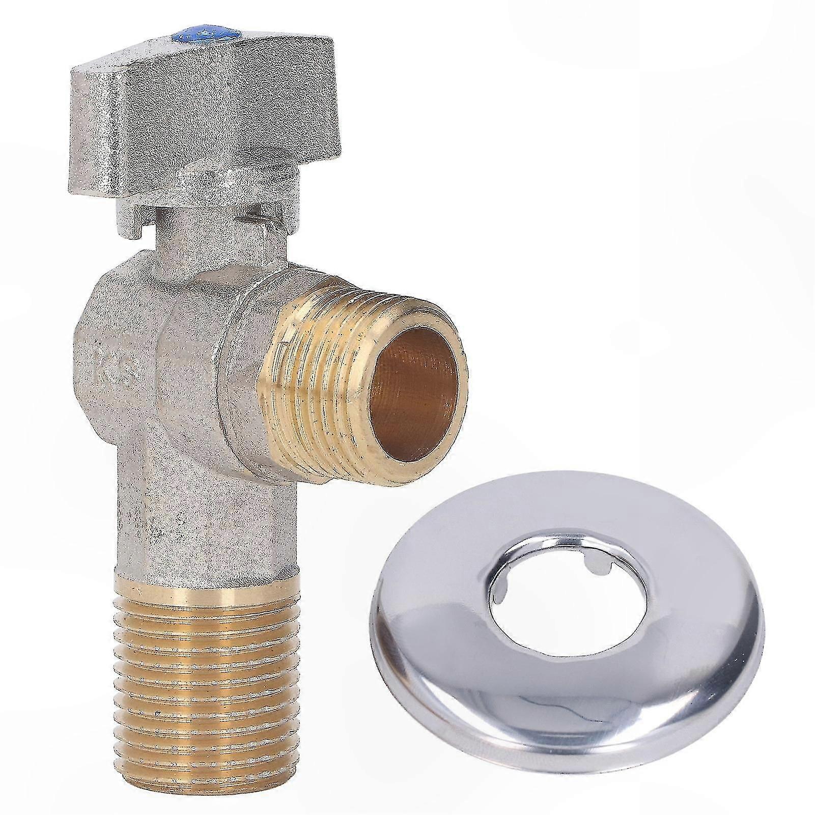 Brass Triangle Valve with G1/2 Thread for Kitchen and Bathroom Use