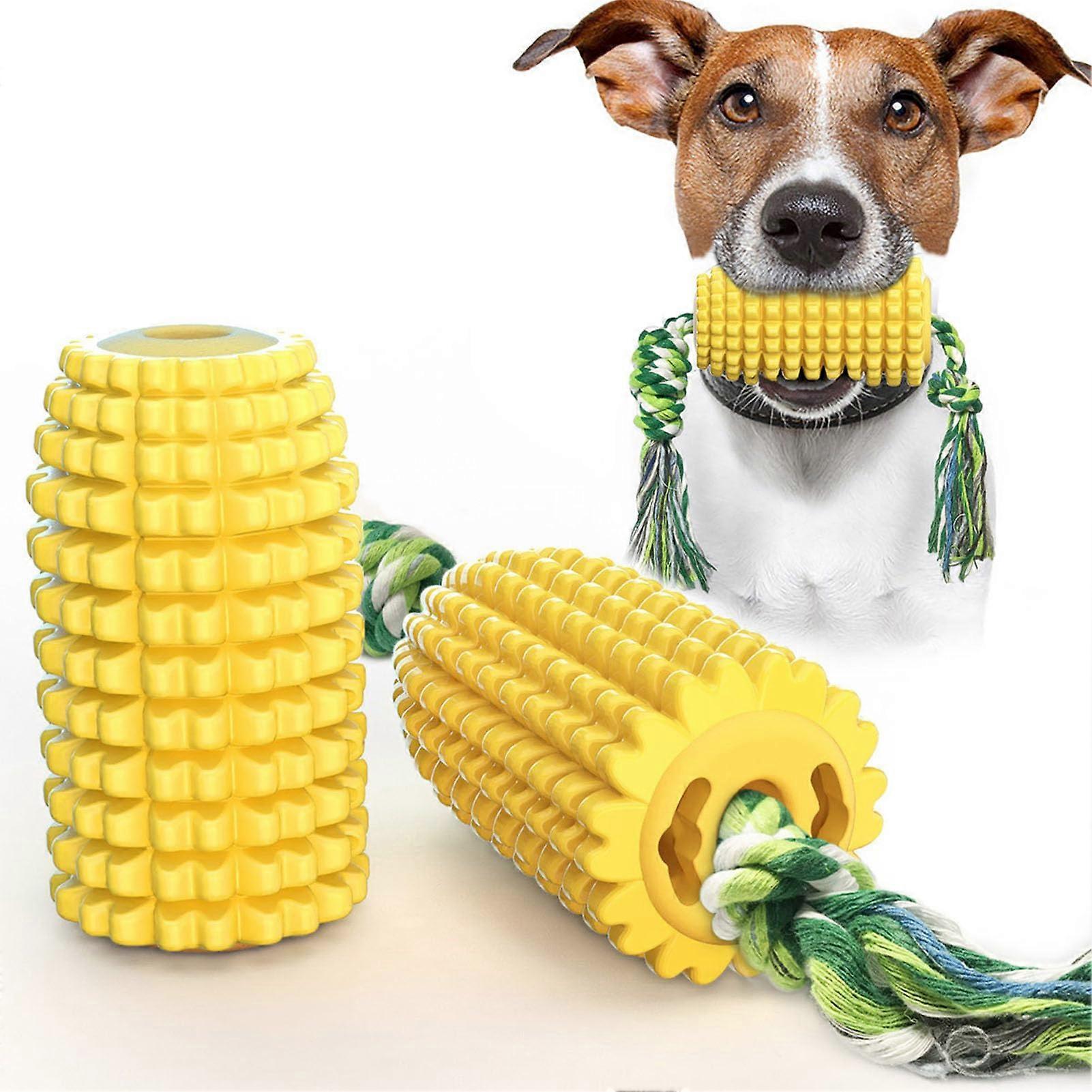 Dog Teething Stick Safe Multifunctional Teeth Cleaning Dog Chew Toy with Rope