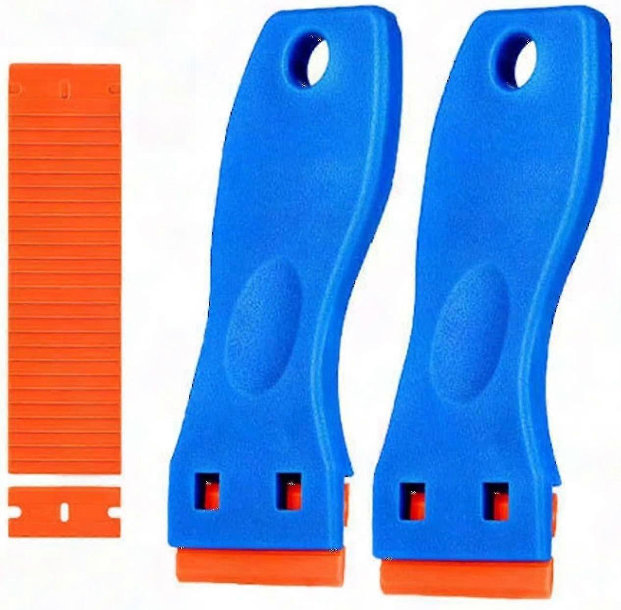 Plastskrape med plastblader for limfjerning