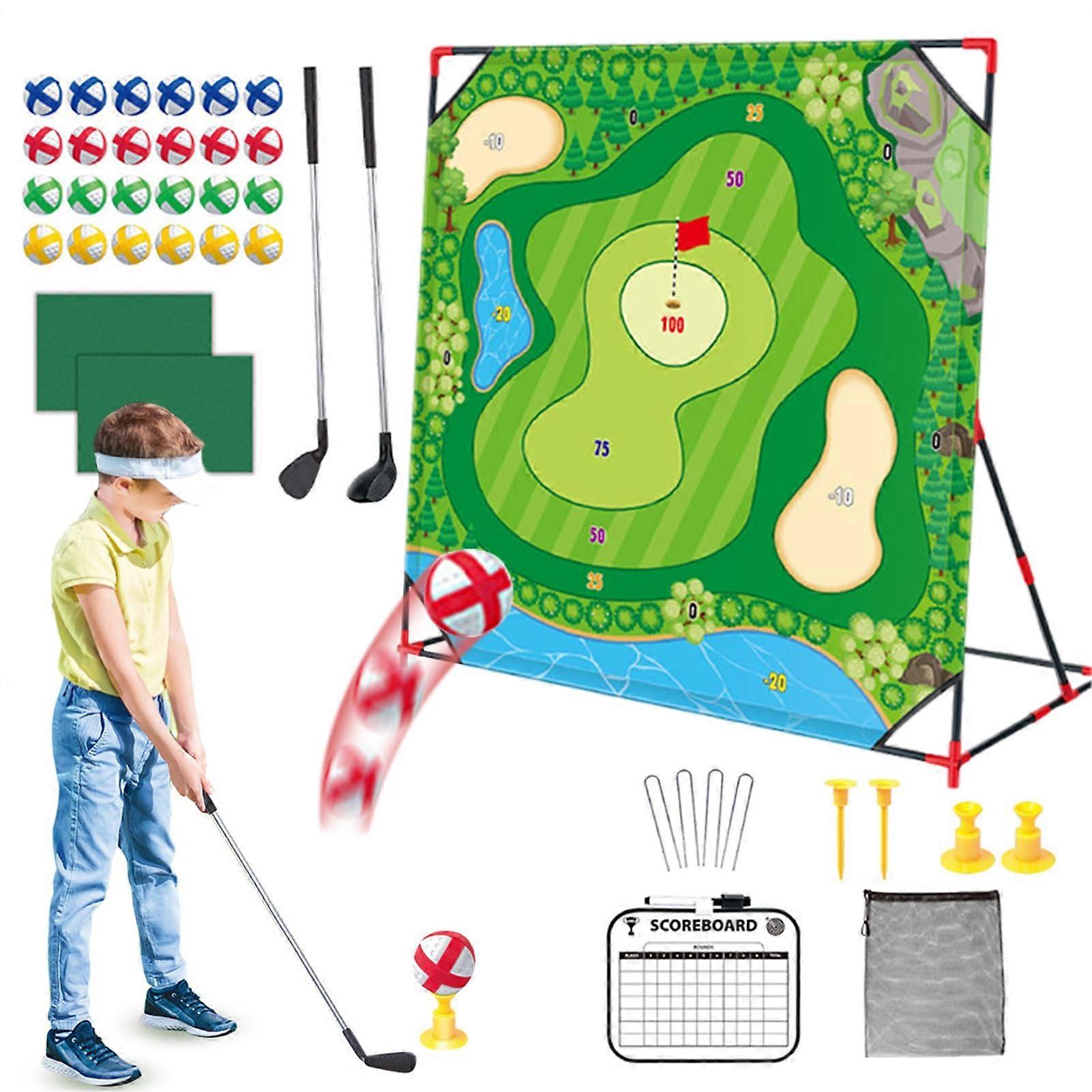 Golf Chipping Game Mat With Club Portable Indoor/Outdoor Set With Play Ref: 6132