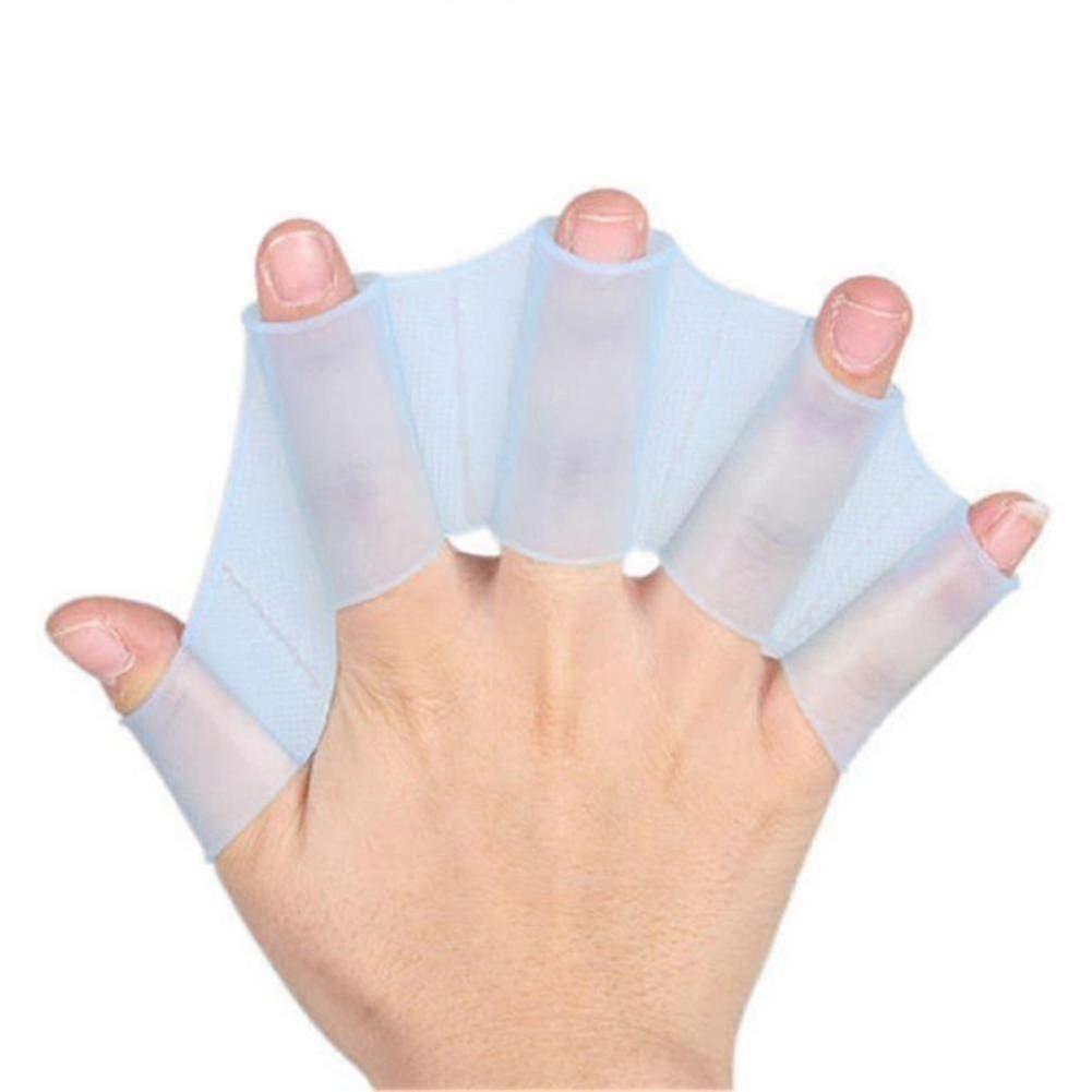 Natação de silicone Barbatanas Mão Webbed Flippers Paddle Diving Training Gloves