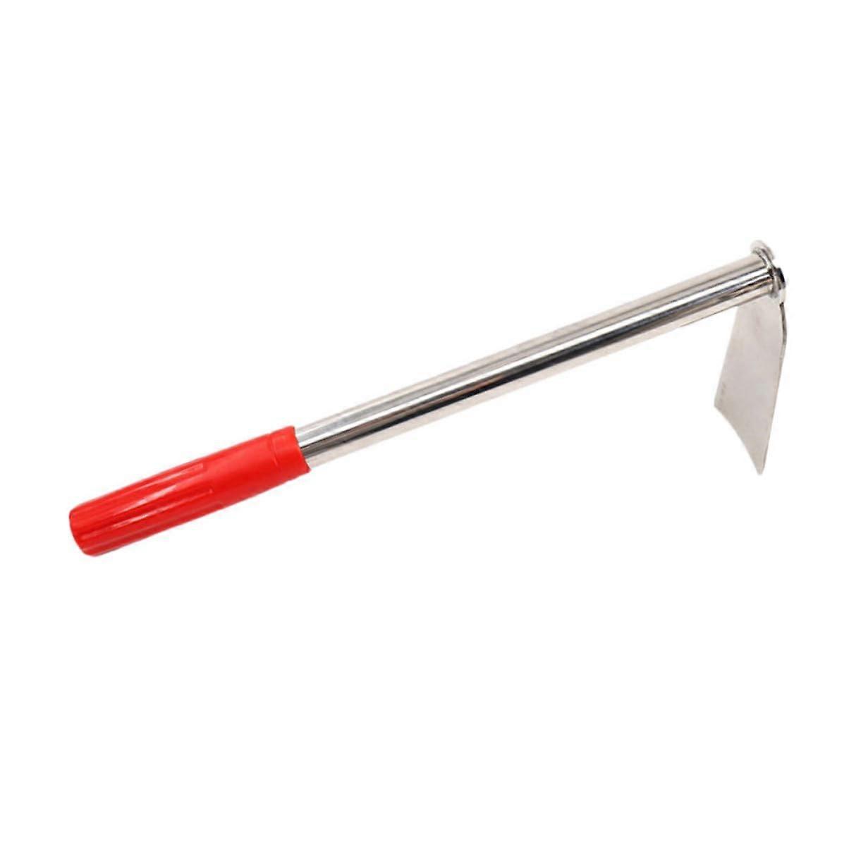 Garden hoe with handle, hand tool for weeding and planting at home, lightweight and durable for men and women, random color, random color