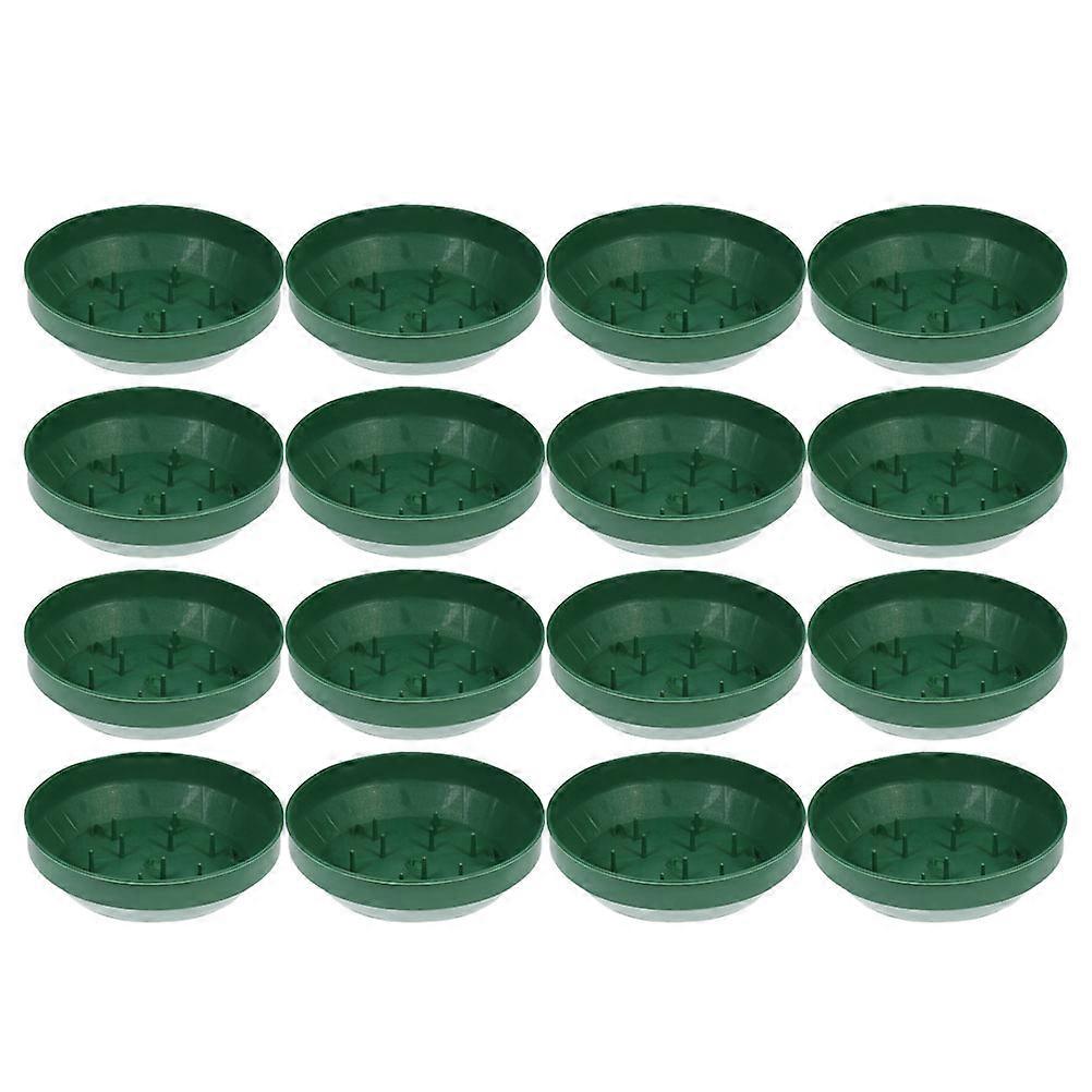 Masteelf 16pcs Flower Arrangement Tray Set with Floral Foam for Landscape Design and Mud Holding
