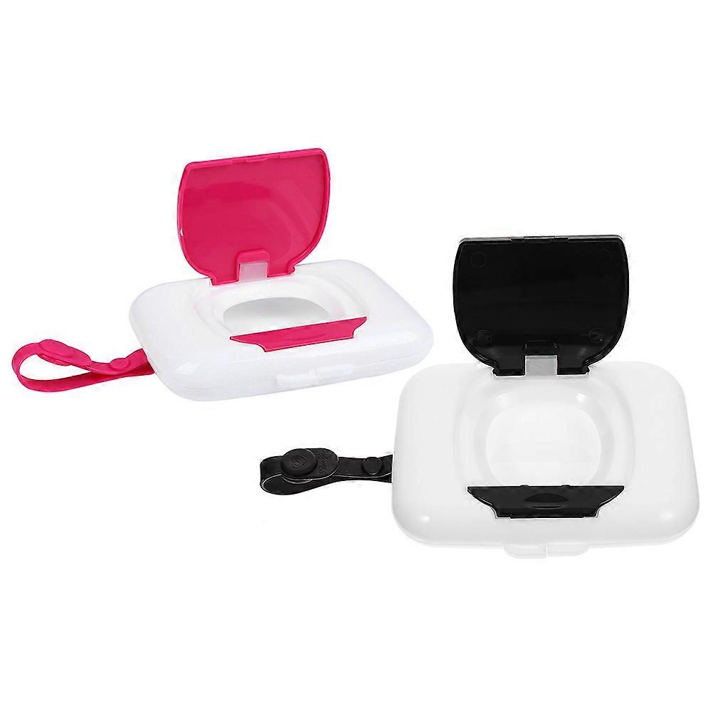 Wipes Case Holder for Baby Wipes Home Use Pp Material Assorted Color with Durable Construction 2Pcs