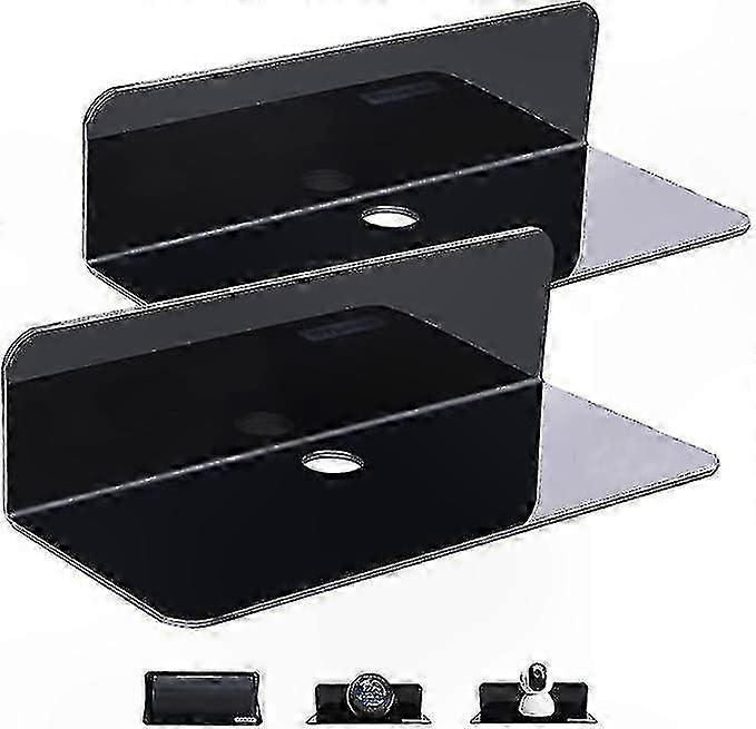 Set of 2 Wall-Mounted Shelves, Space-Saving Design for Easy Installation and Storage Solutions