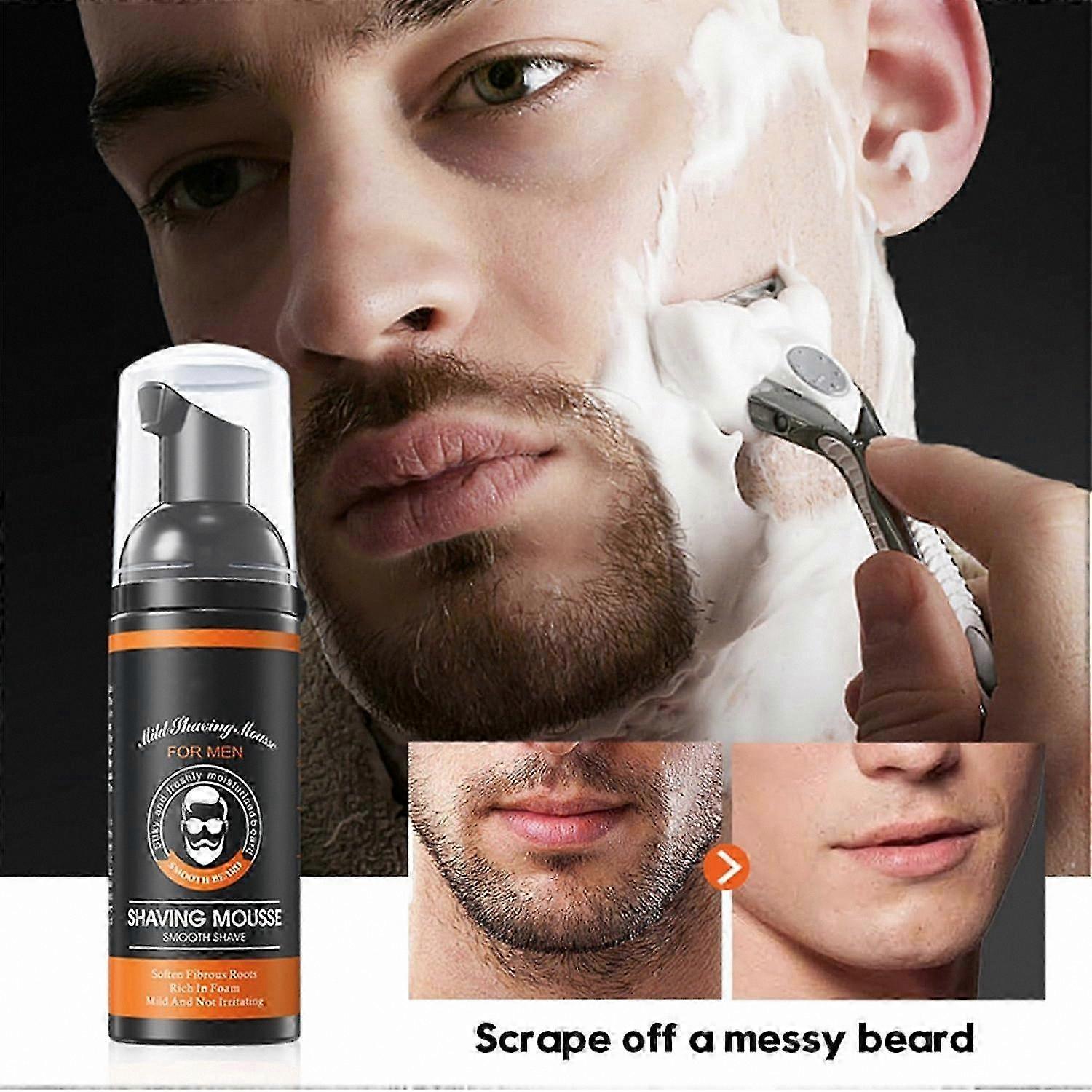 Hydrating Shave Foam with Skin-Soothing Properties, Protective Formula to Minimize Irritation and Promote Comfort