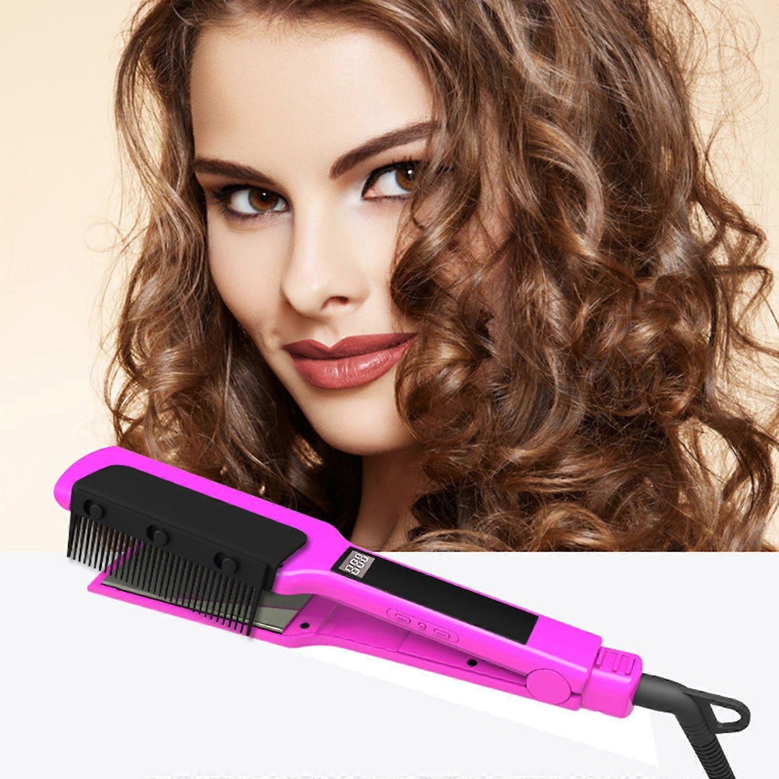Flat Iron Comb Clip On Removable Straightening Comb Attachment for Electric Hair Straightener Flat Iron Hair Styling Tool High Temperature Resistant f