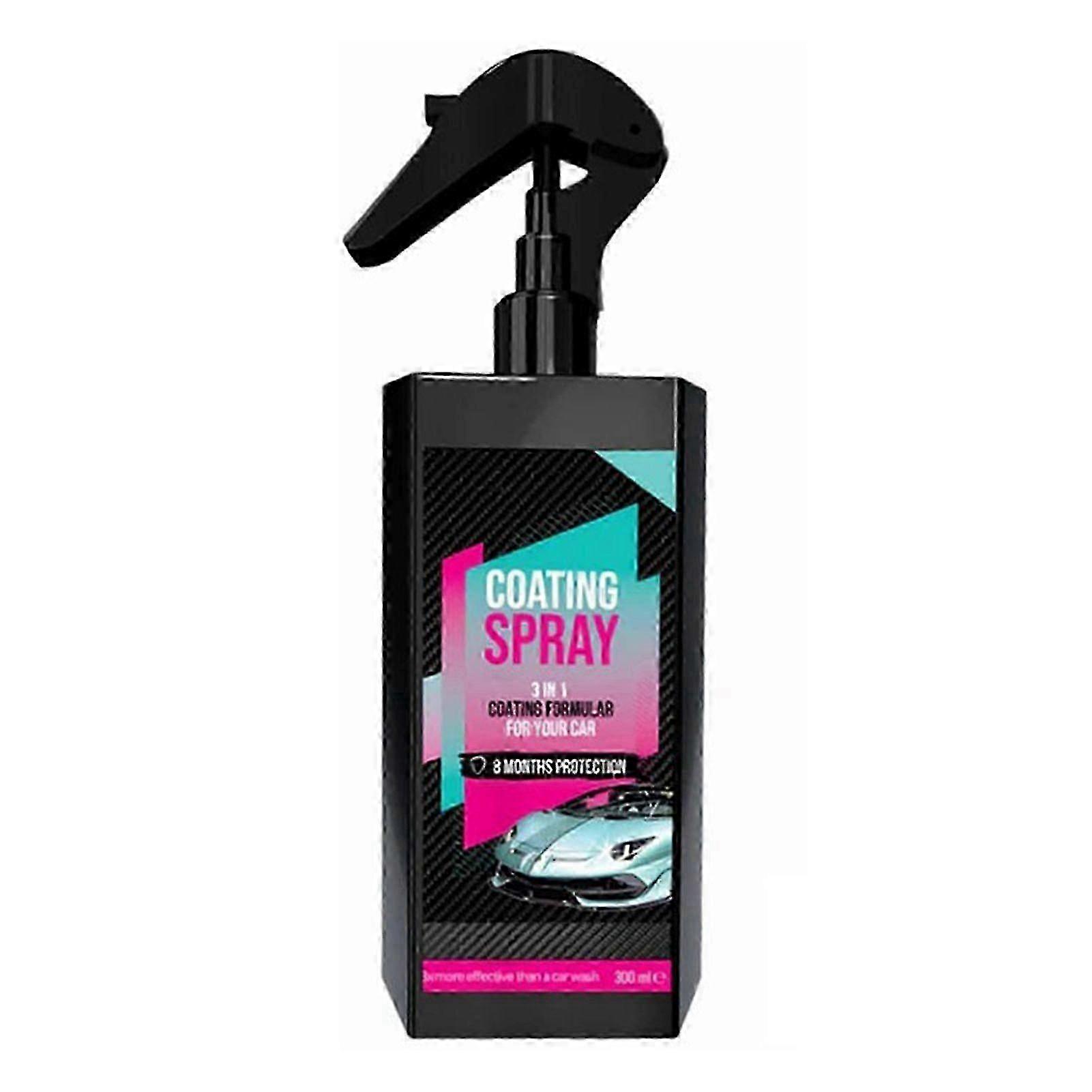 2025 3-in-1 Ceramic Car Coating Spray - 100ml Nano Technology for Scratch Repair on SUVs and Trucks, Includes Towel/Sponge