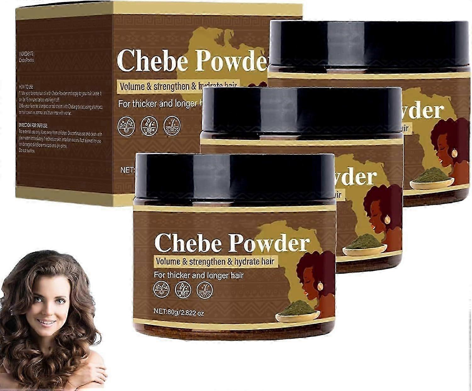 Chebe prášok, Chebe prášok na rast vlasov, Chebe vlasový prášok pre hustejšie a dlhšie vlasy, pre všetky typy vlasov