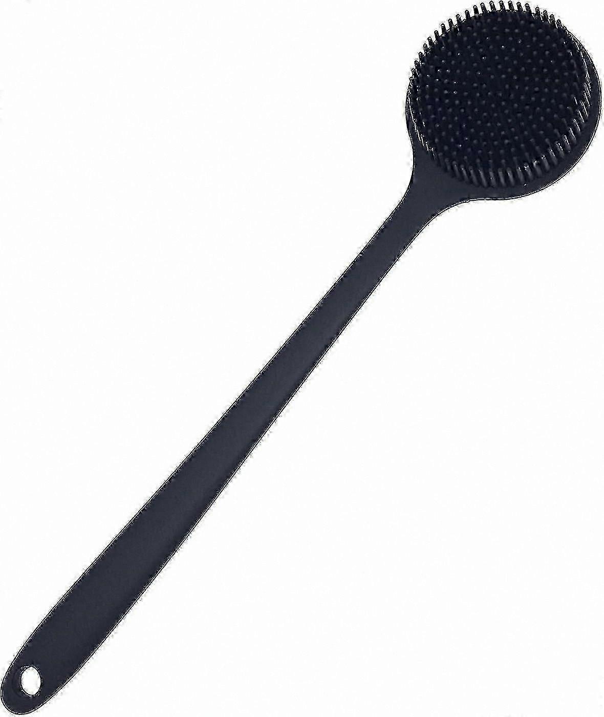 Soft Silicone Back Scrubber with Long Handle for Shower and Bathing