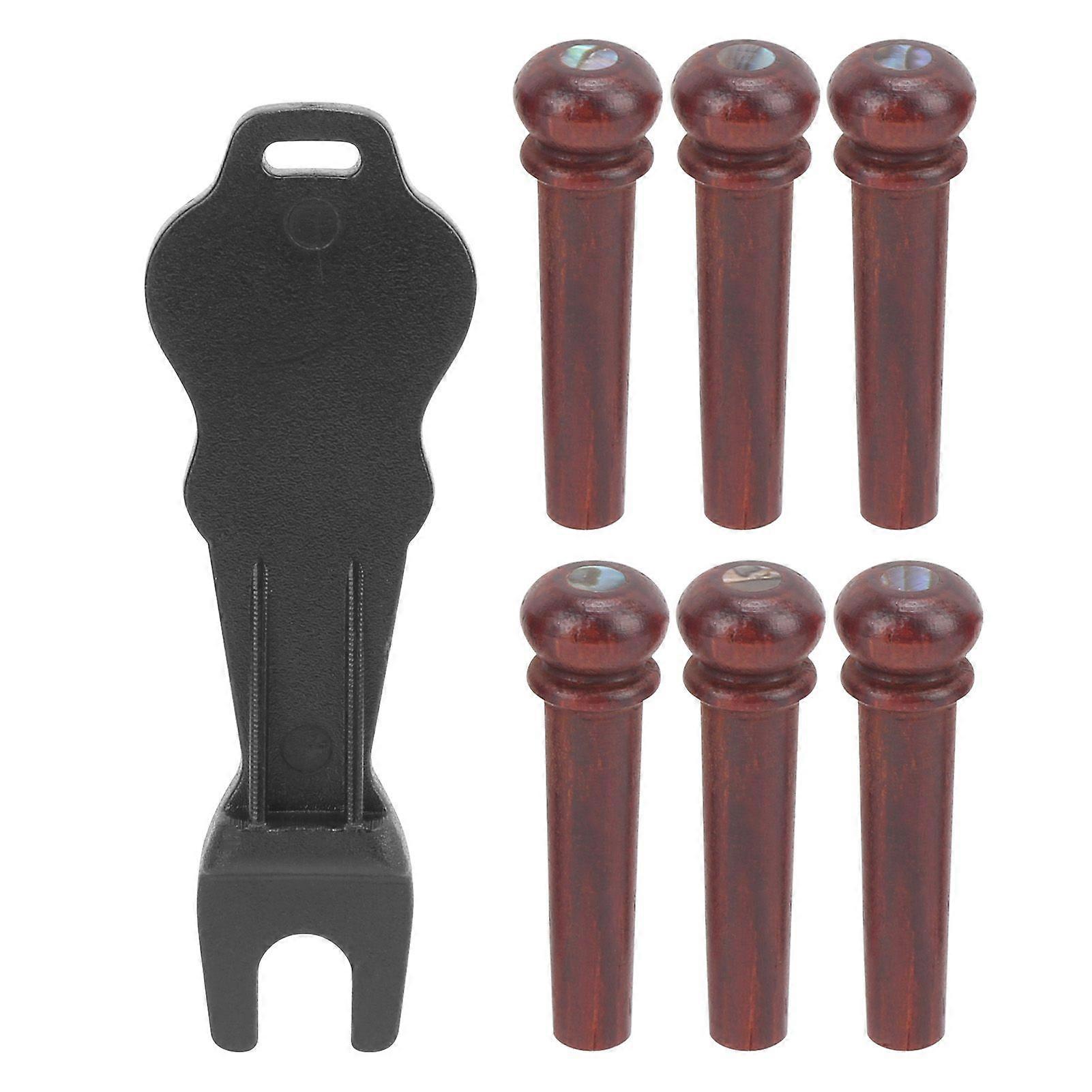 Guitar Bridge Pin Pegs Puller Cocobolo Wood Stringed Instrument Accessories ReplacementMX0229D