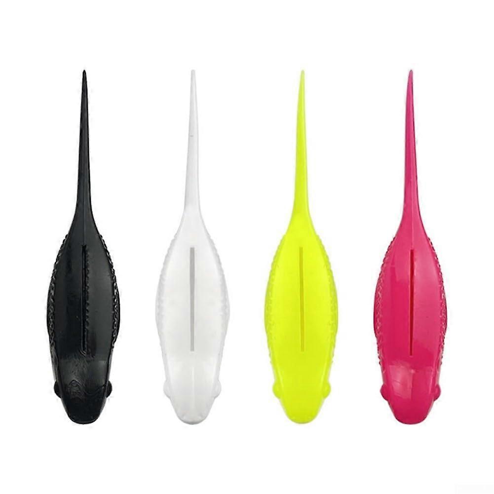 Fishing Swimbait LongTailed Tadpole Soft Bait Set With Hooks Sinking And Floating Wobbler Bass Yellow 6Pcs