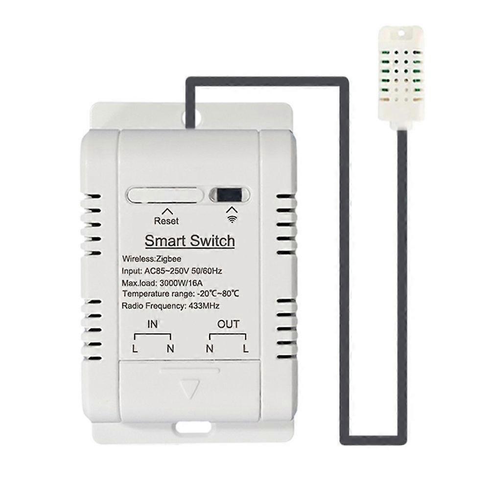 Smart Wifi Temperature and Humidity Switch Smart 20AB Breaker with Work with Intelligent Thermostat