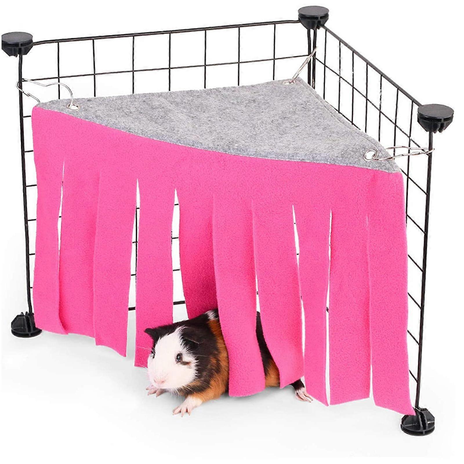 Hamster Platform, Wooden Hide Tunnel and Peep Shed, Exploring Toy For Hamsters, Squirrels, Guinea Pigs and Hedgehogs