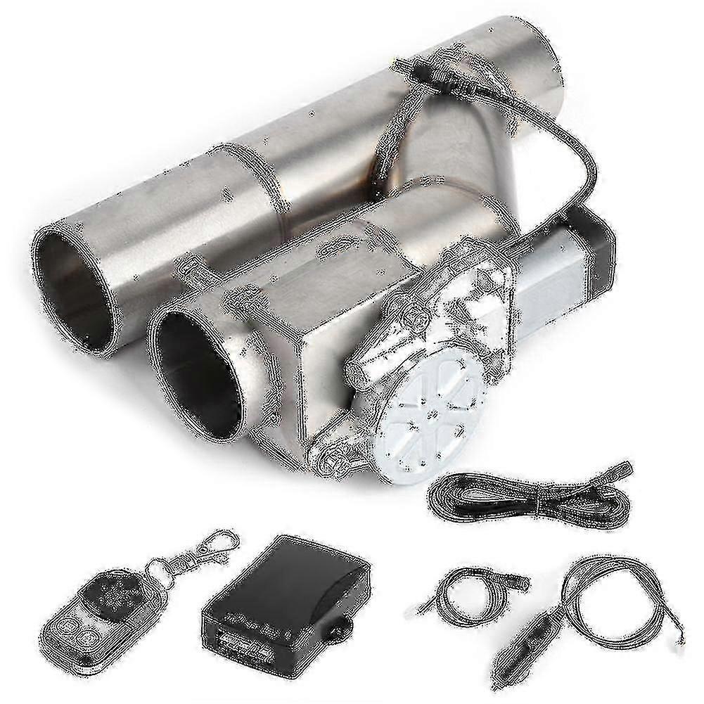 Electric Y pipe exhaust for performance cars with wireless remote
