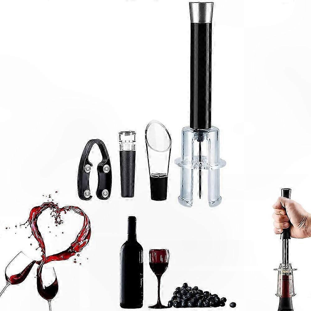 Air Pump Cork Remover Set for Wine Bottles - Effortless Bottle Opener Tool