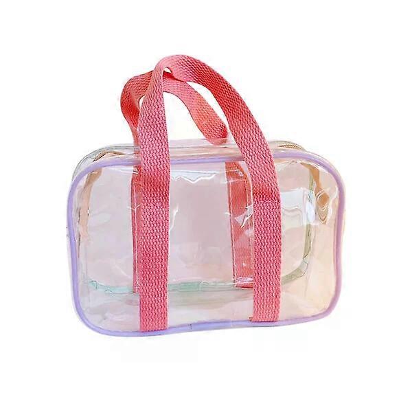 Transparent handbag, PU material, cute style and large capacity