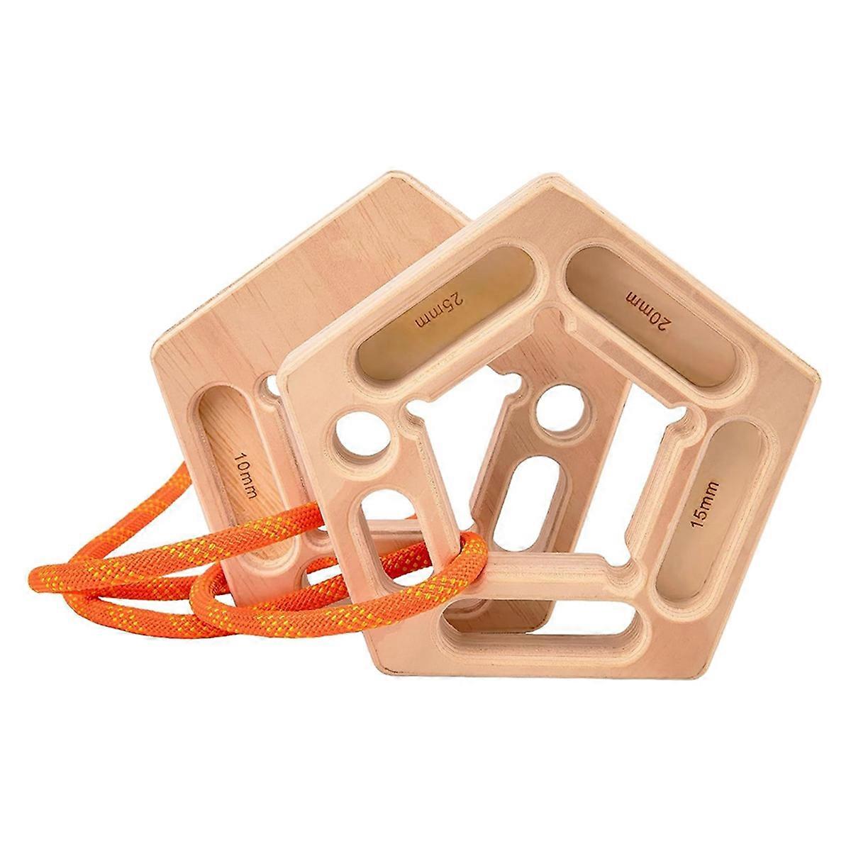 Wood Hangboard Hold for Rock Climbing, for Pull-Up Grip Arm Training