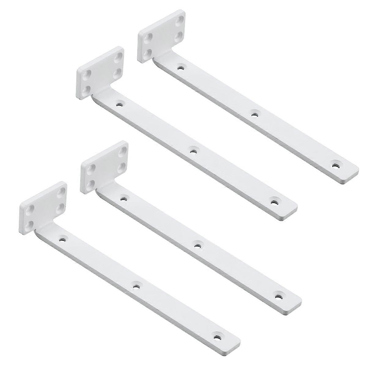 4Pack Floating Shelf Bracket 8 Inch, Industrial Heavy Duty Shelf Brackets L Brackets Hidden Metal Sh Edition 0903