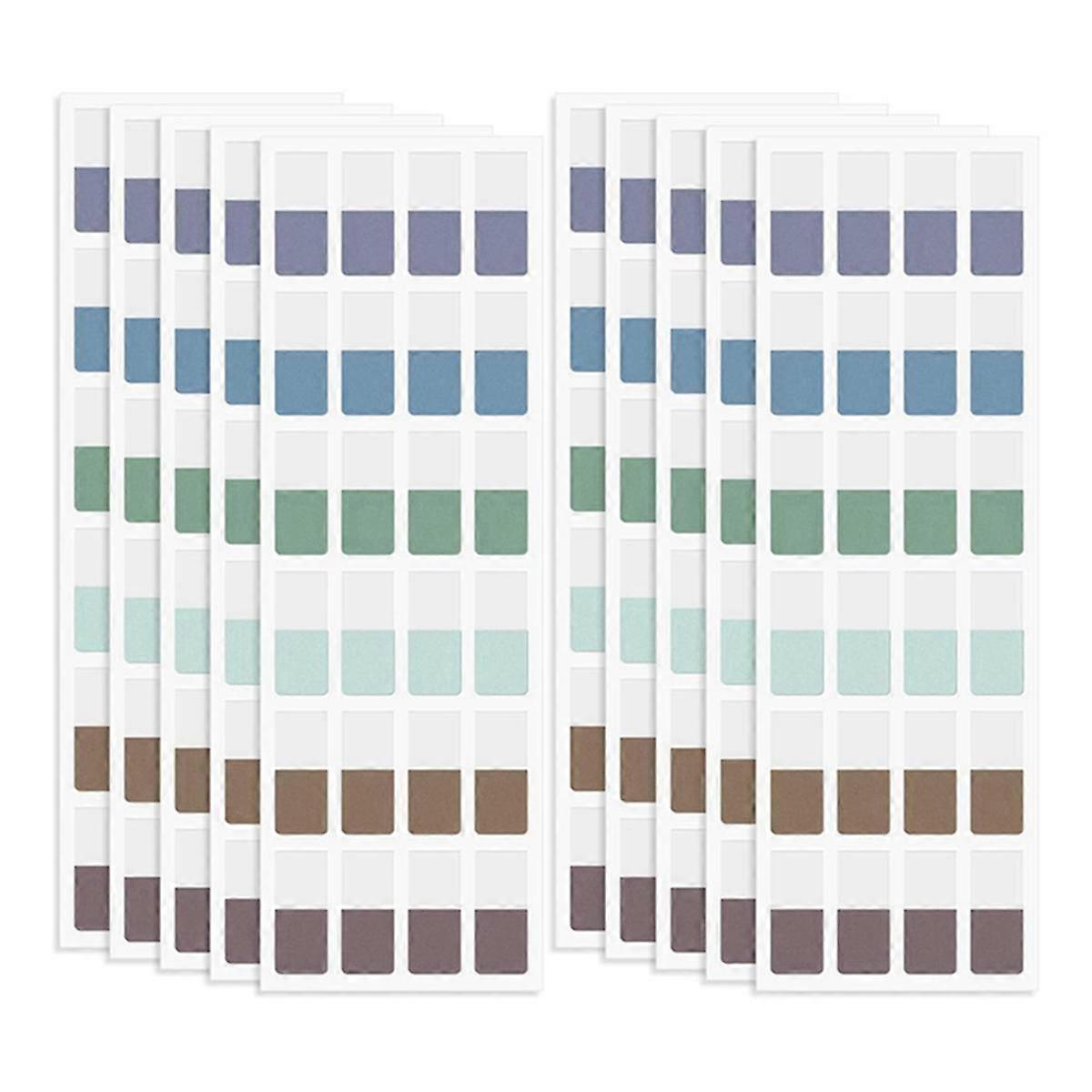 Sticky Index Tabs Multicolor Self-Adhesive Book Tabs 0.47 x 1.1 Inch Writable Page Tabs Transparent