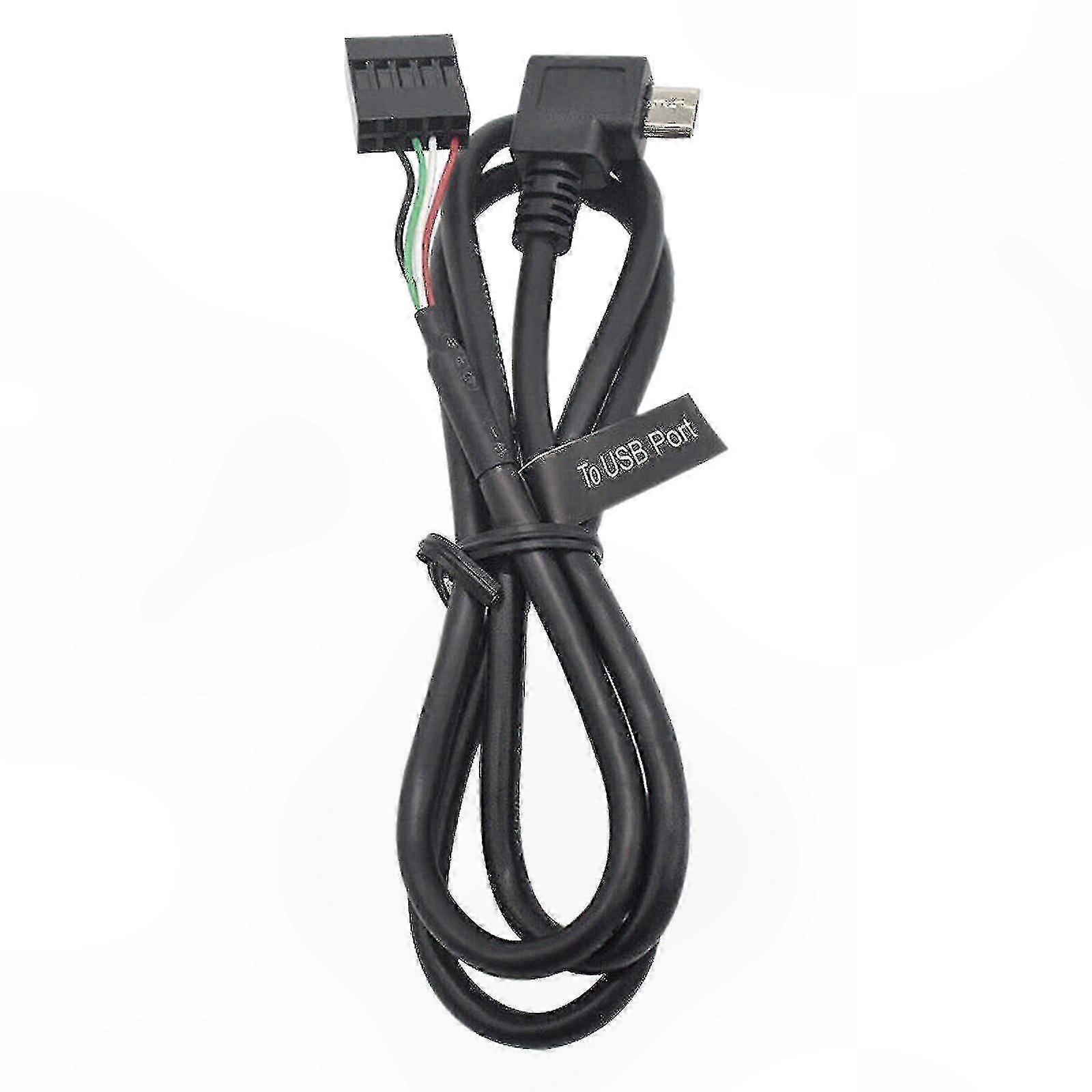 USB Cable for CPU Liquid Coolers, Compatible with Kraken X73 X53 X63, Black Cord Wire Connection