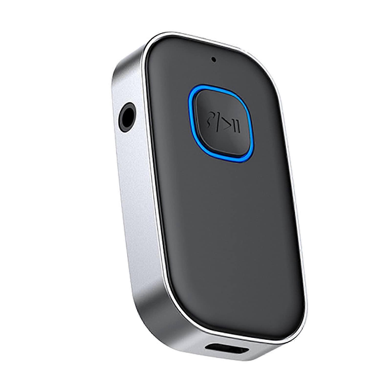 Bluetooth 5.0 Transmitter Receiver, 2In1 Wireless Audio Adapter 3.5mm Digital Audio Cable, Low Latency, For PC TV Home