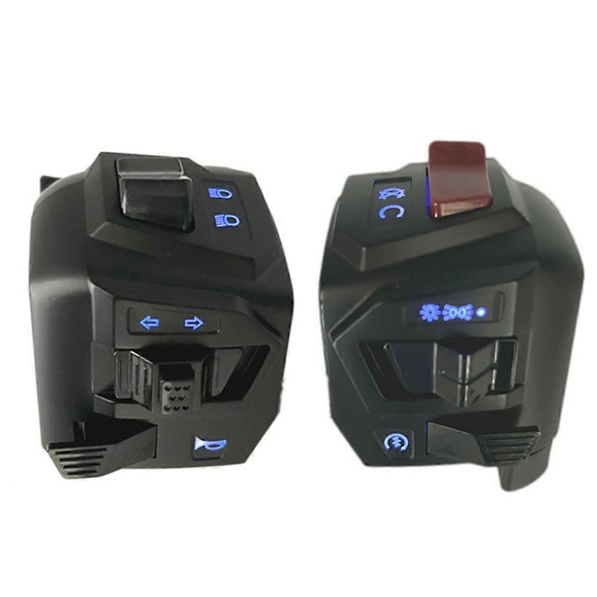 Motorcycle Universal 22mm Handlebar Switch Assy 12V Night Light LED for NS200 Modofied Handlebar Switch
