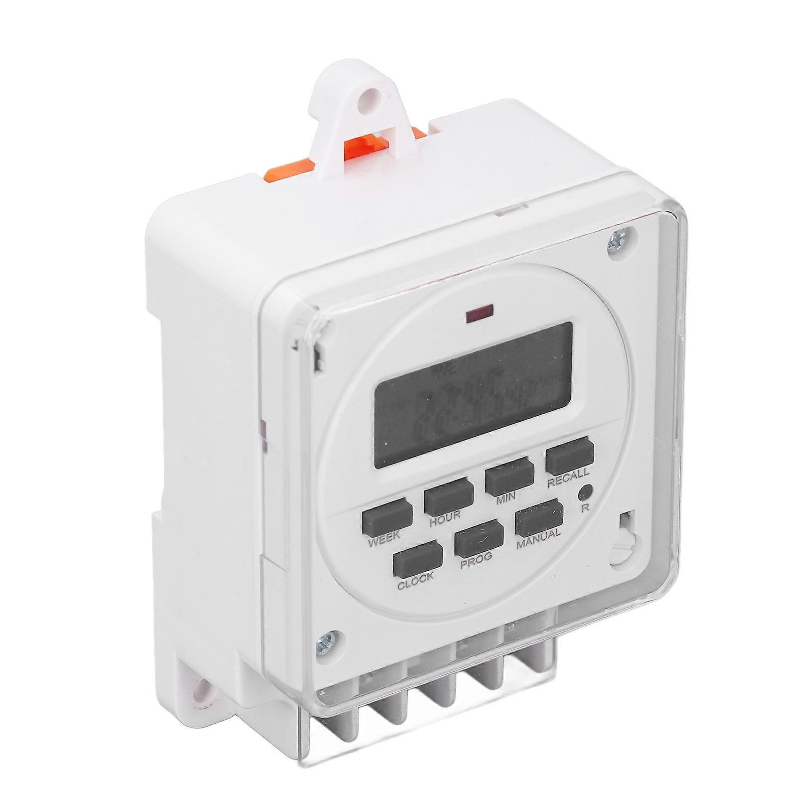 Digital Weekly Timer Switch TM618E-2, 16A Resistor, 8 On/Off Settings