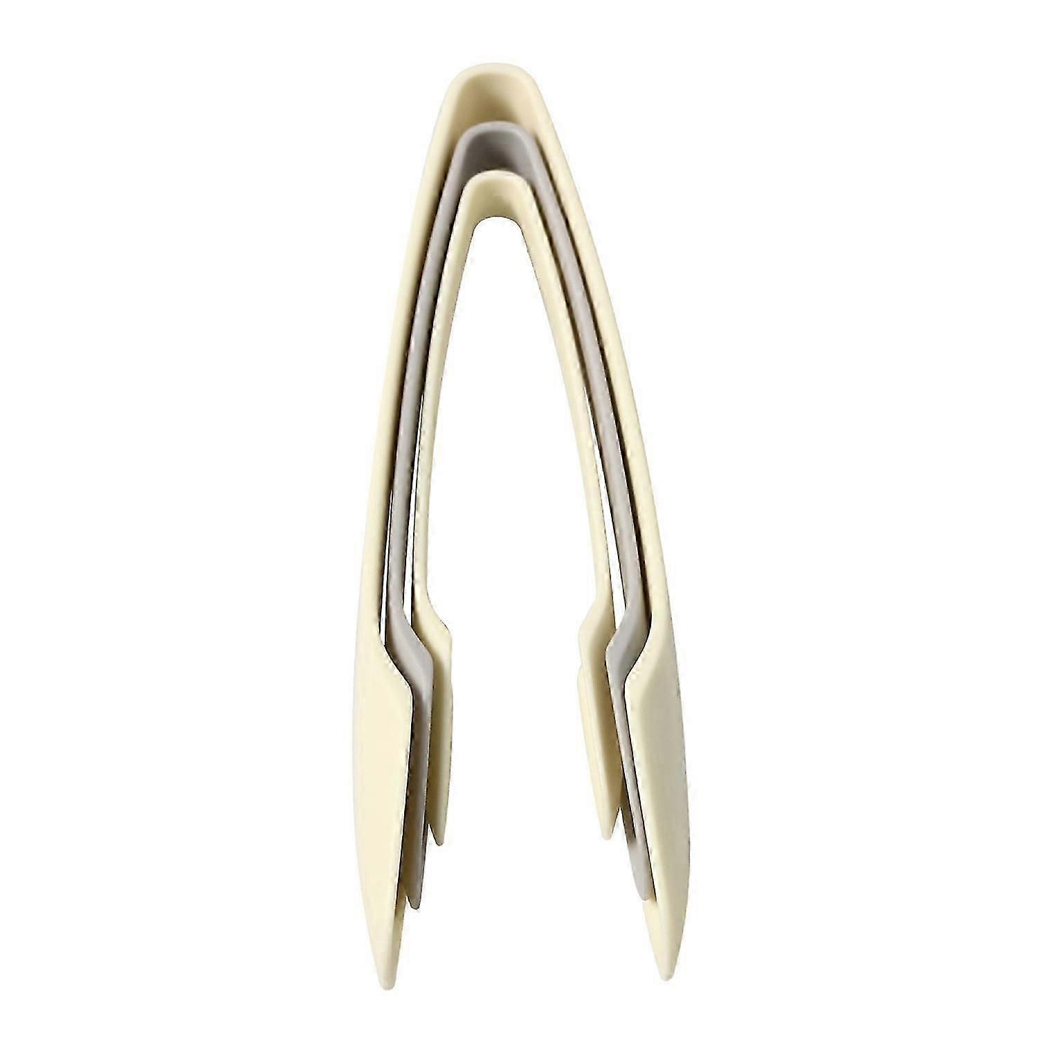 3Pcs Set Food Tongs PP Salad Bacon Steak Clamp Food Bread Clip (BPA Free, No FDA Certificate)