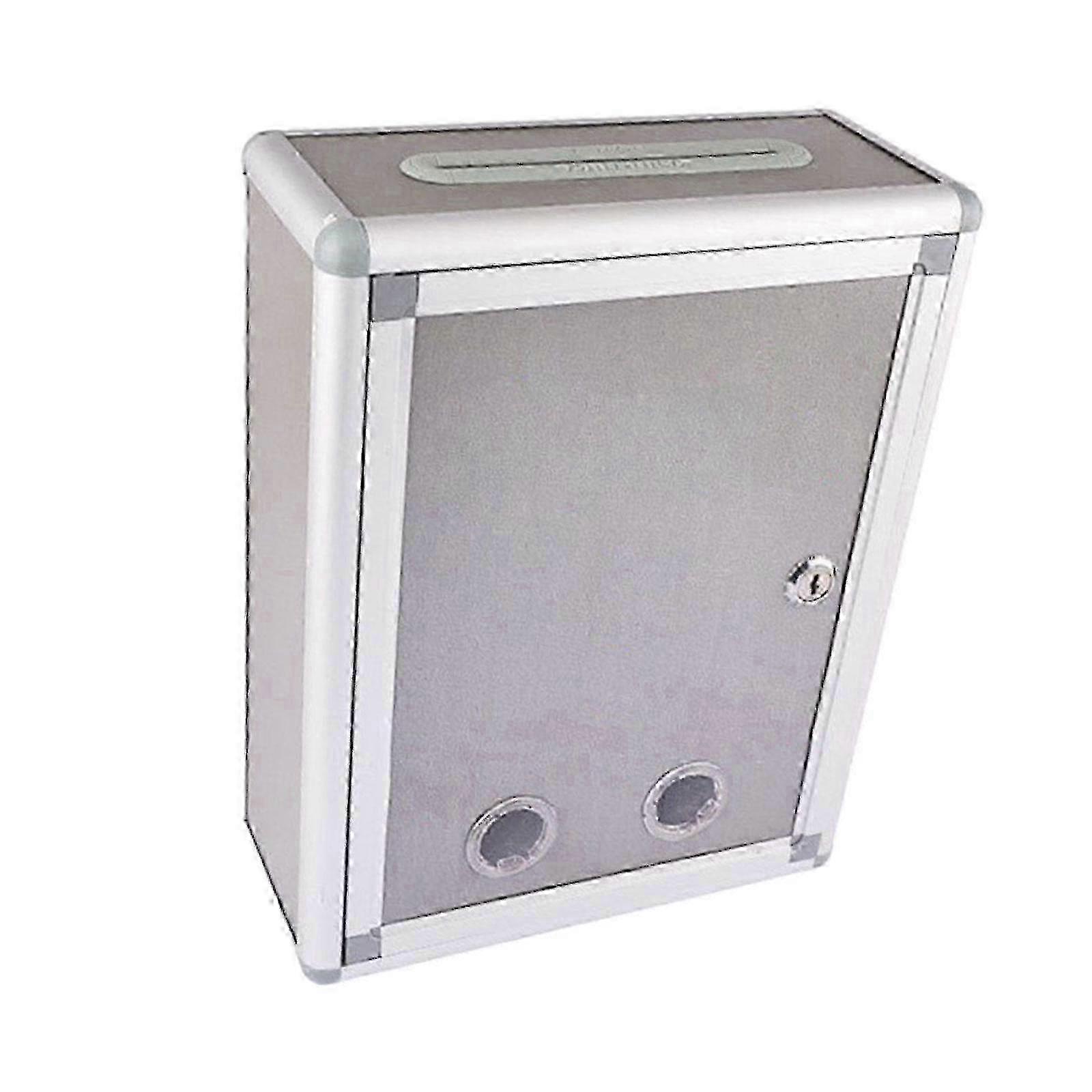 Large Capacity Wall Mounted Mailbox with Secure Lock - Durable Metal Drop Box for Apartments & Community Units