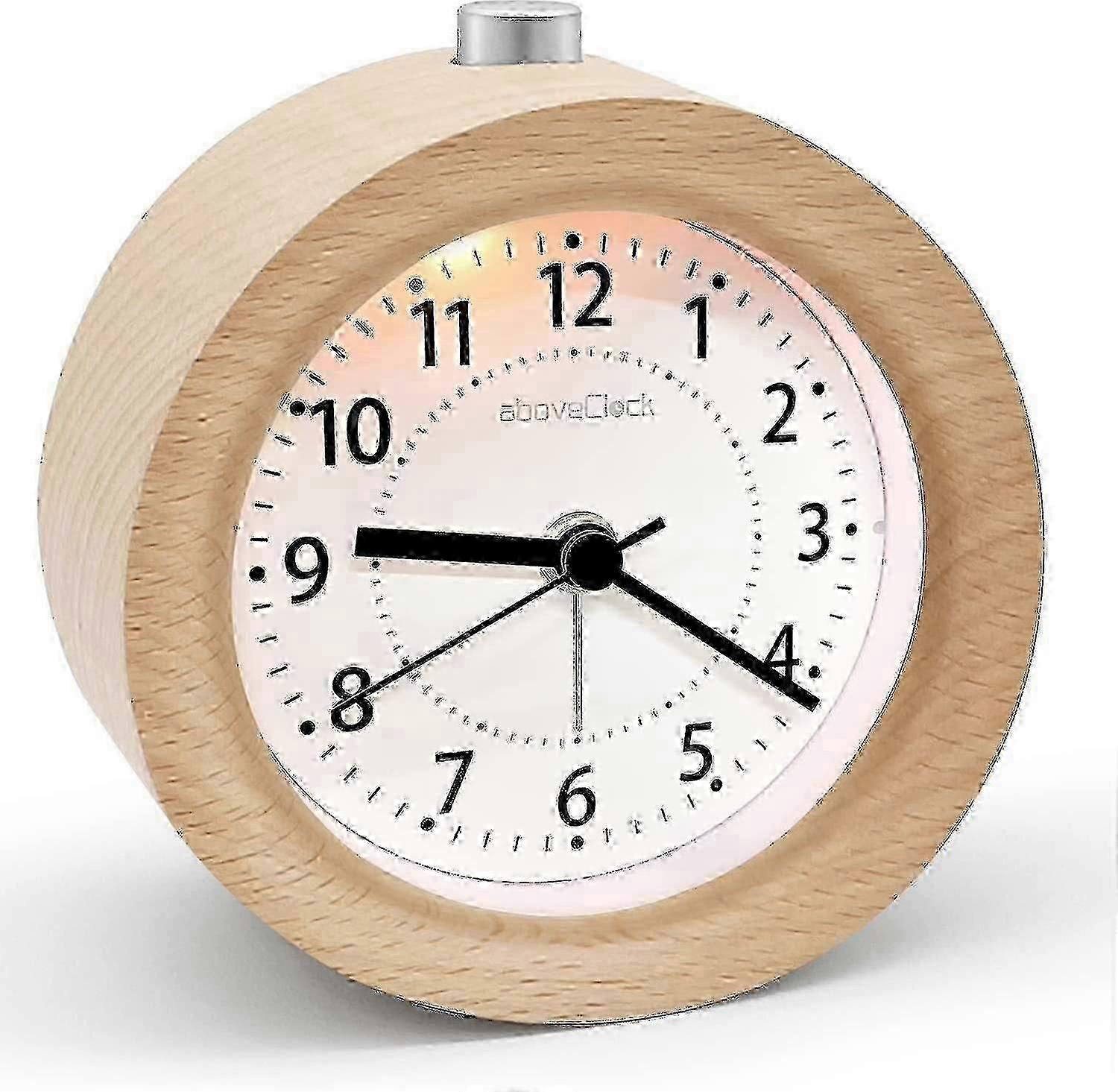 Alarm Clock Analogue Without Ticking Alarm Clock Wood With Snooze Retro Alarm Clock Table Clock With Night Light Alarm Clock Without Radiation Batt