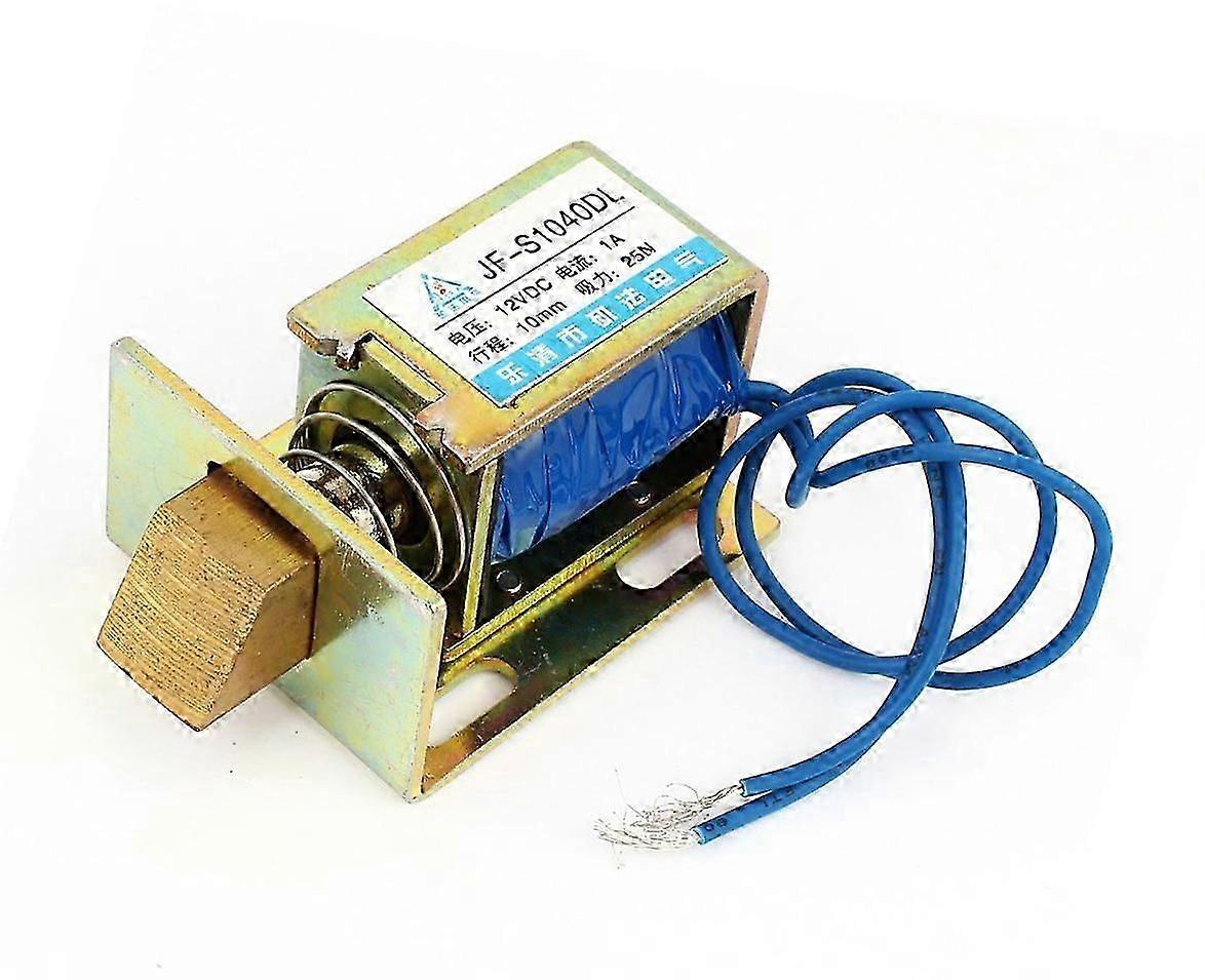 DC 12V Electric Door Lock Solenoid with 25N Force, Open Frame Design for Secure Pull-Push Operation